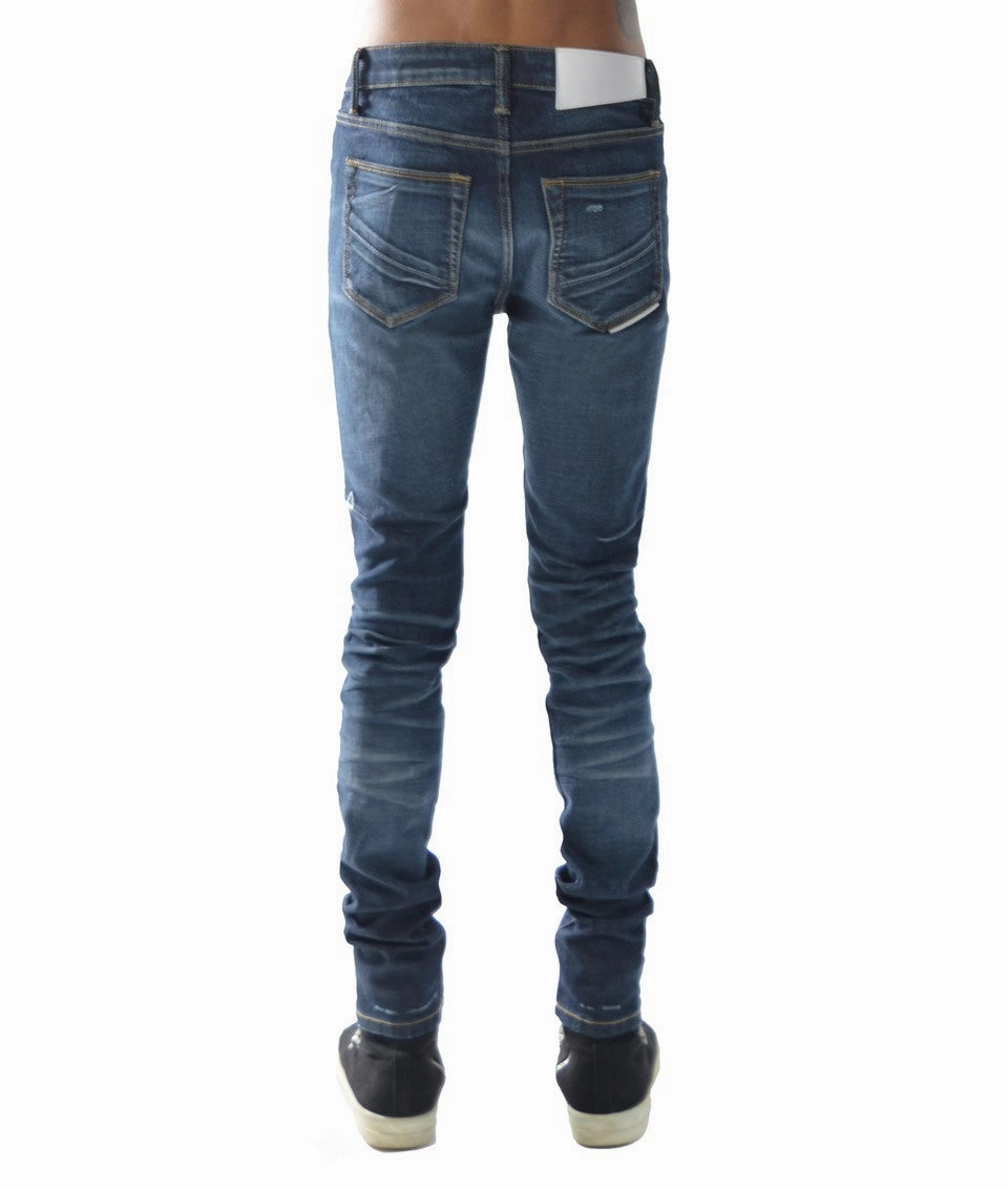 Strat Super Skinny Jeans ?C Light Sand Blue, Ripped Stretch Denim Modern Minimalist Creative Look Home Comfort All Around