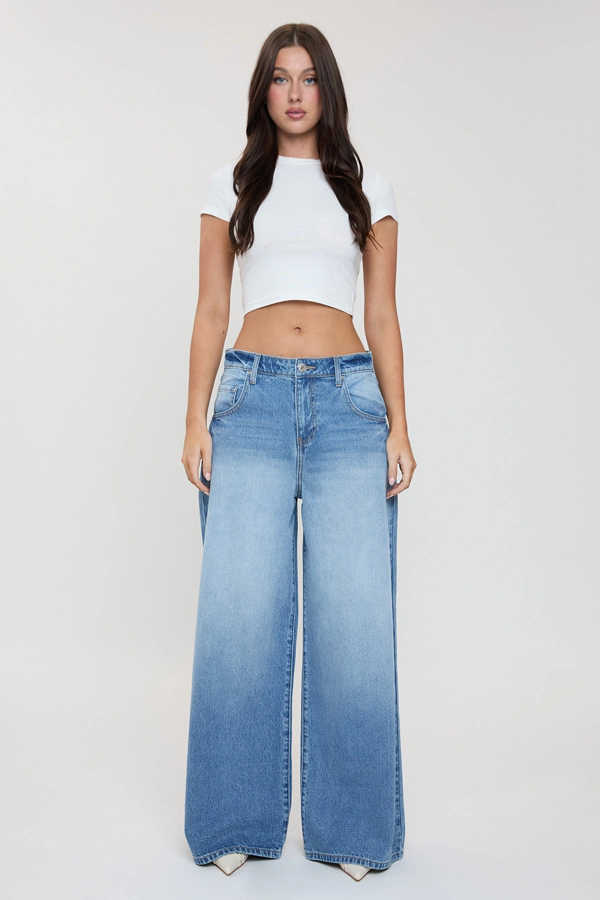 Women's Billie Baggy Wide Leg Jeans Easy Pair Modern Fit