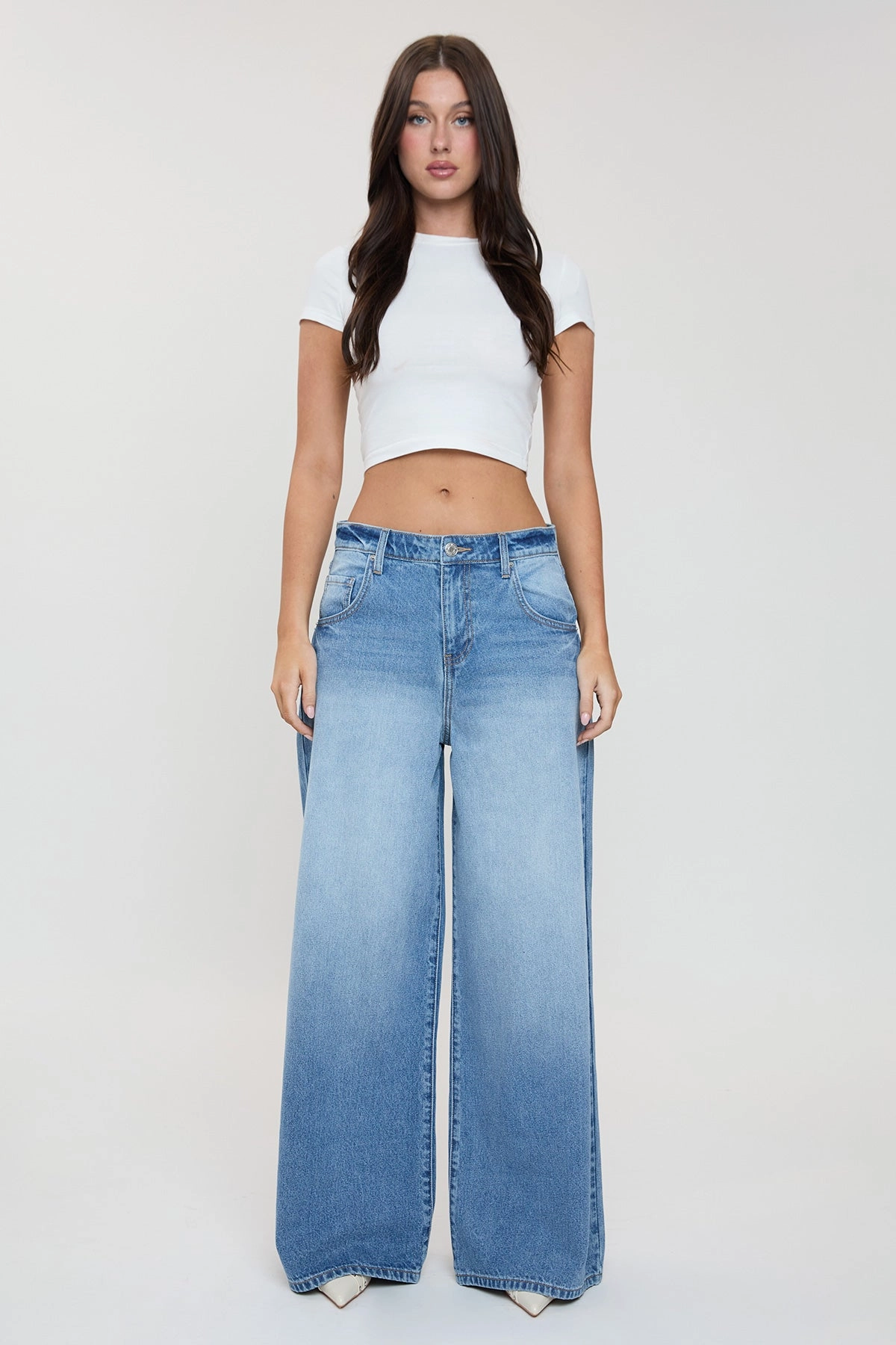 Women's Billie Baggy Wide Leg Jeans Traveler Gear Bold Look