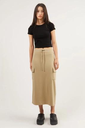 Design Detail MIDI CARGO SKIRT