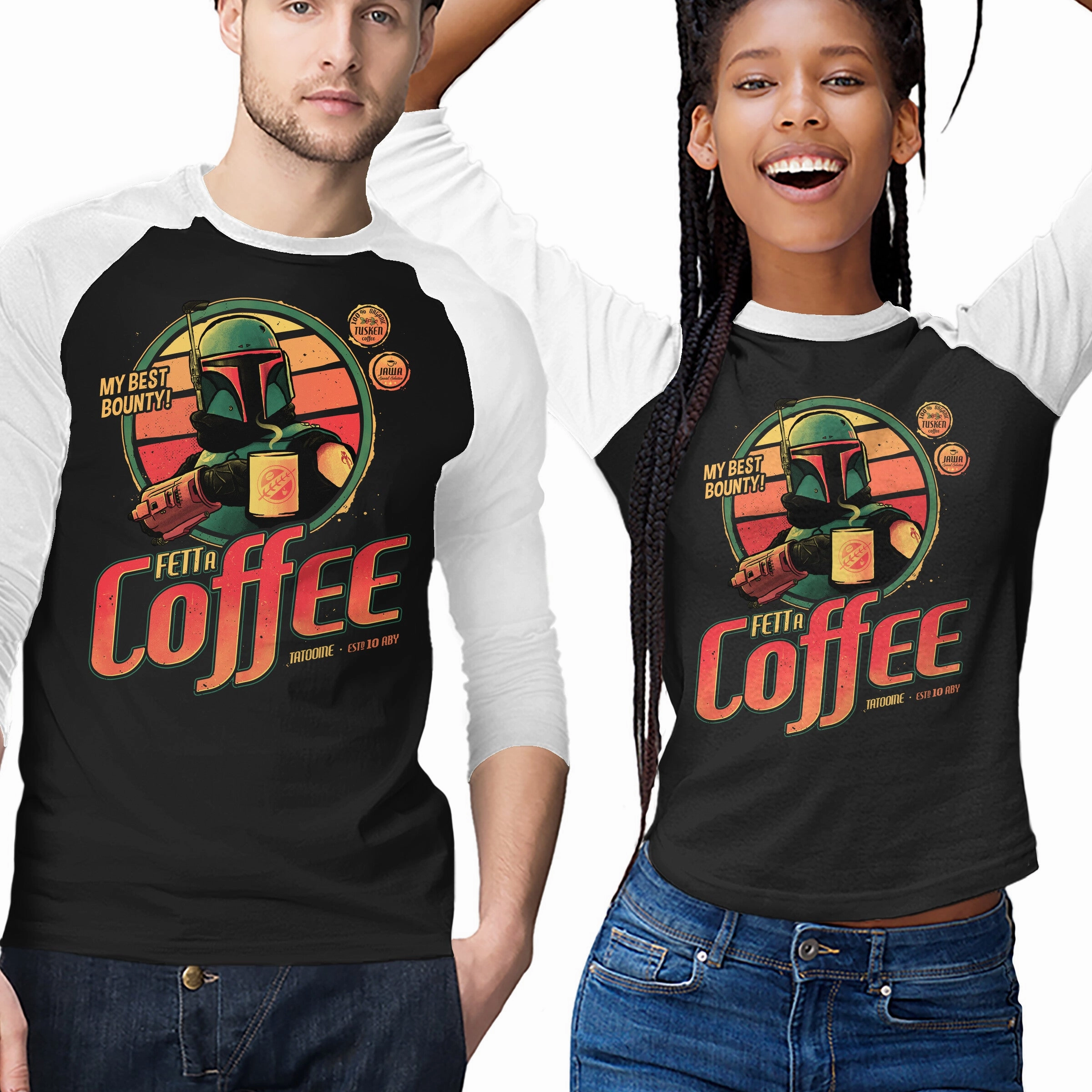 Casual Essential Stretch Design Fett A Coffee