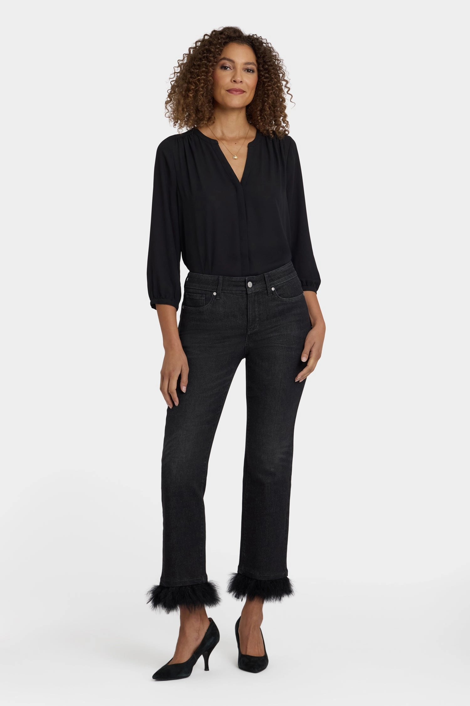 Casual Wear Marilyn Straight Ankle Jeans - French Nightfall