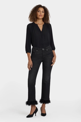 Casual Wear Marilyn Straight Ankle Jeans - French Nightfall