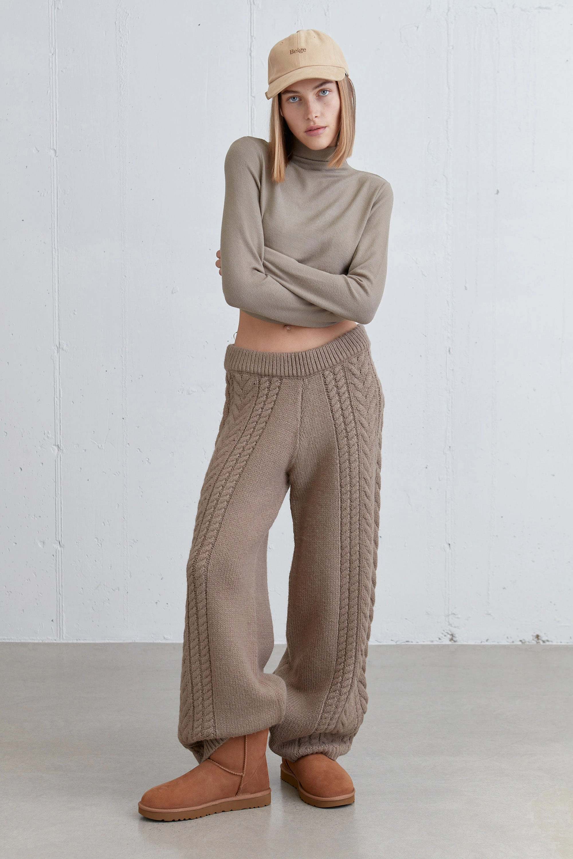 CABLE KNIT PANT WindproofLayer