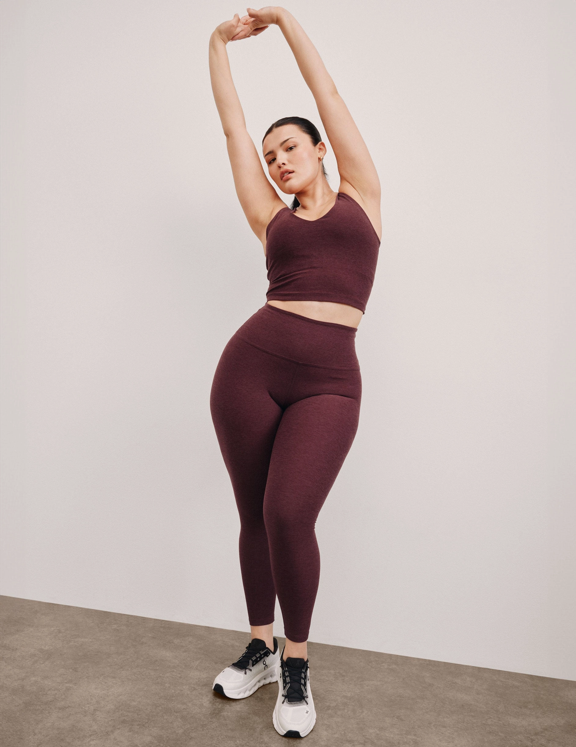 Spacedye Caught In The Midi High Waisted Legging Flexible Movement Double Layer