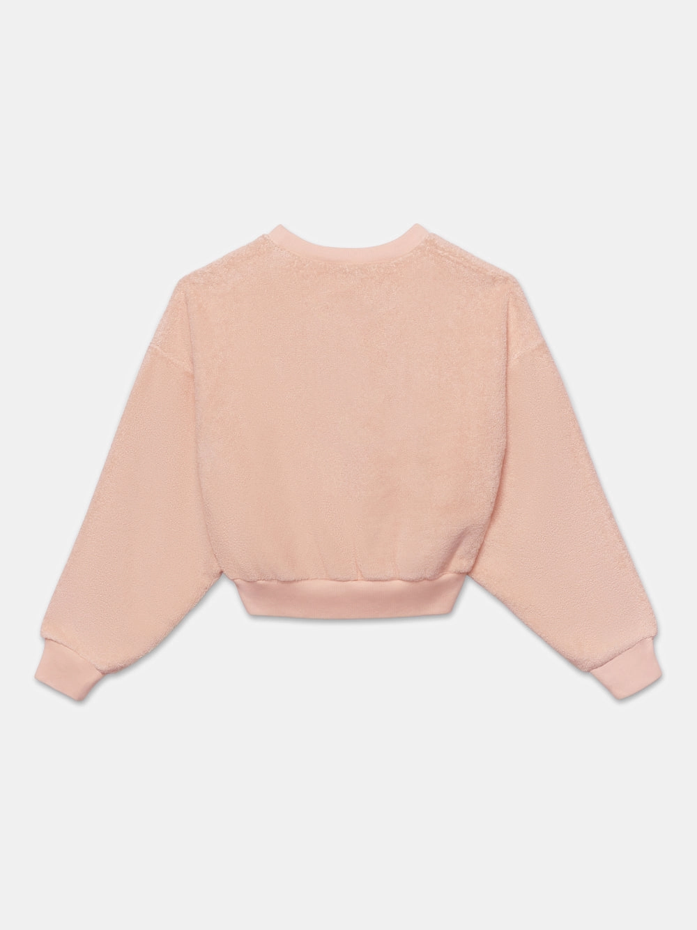 Cozy And Warm Essential Warmth Ritz Women's Terry Cropped Sweatshirt -- Ritz Pink