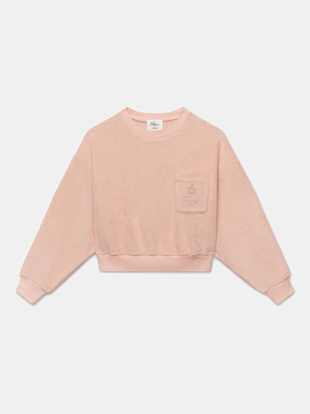 Ritz Women's Terry Cropped Sweatshirt -- Ritz Pink Comfy Performance Biodegradable Fiber Options