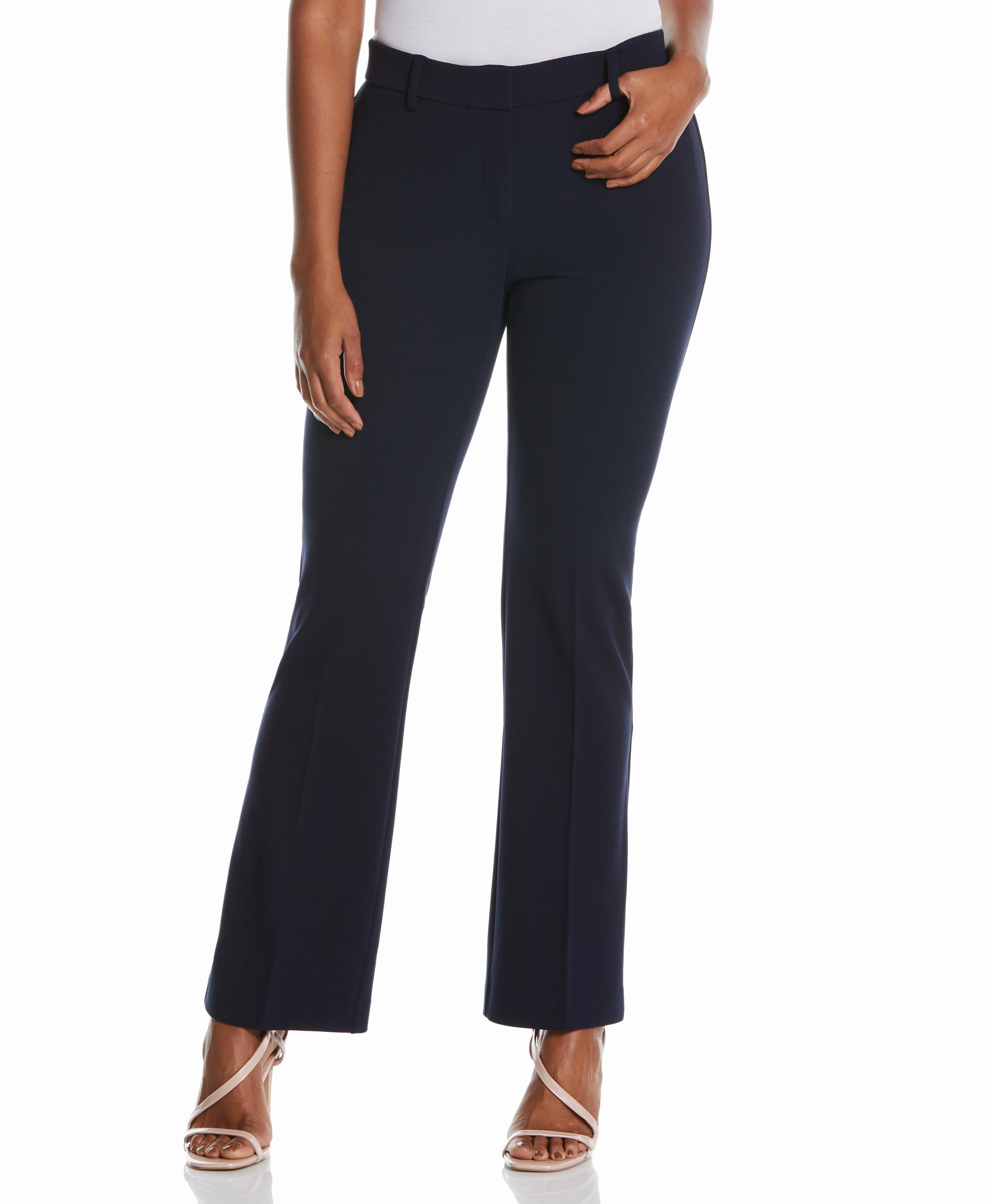 Anti Static Treatment PETITE STRETCH CREPE PANT - CLASSIC FIT - Classic Fit