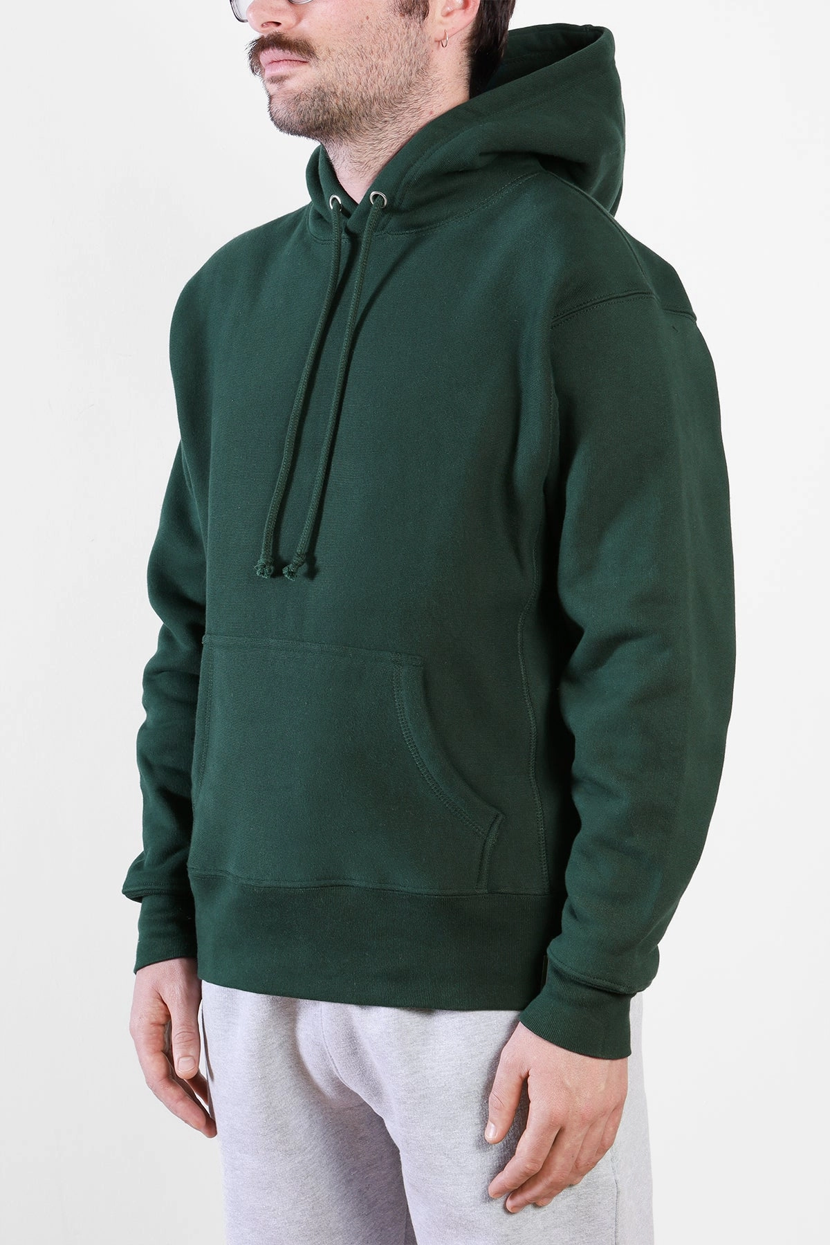 Power Goods - Super Weight Hoodie - Forest Green Thermal Insulation Design Warm Touch