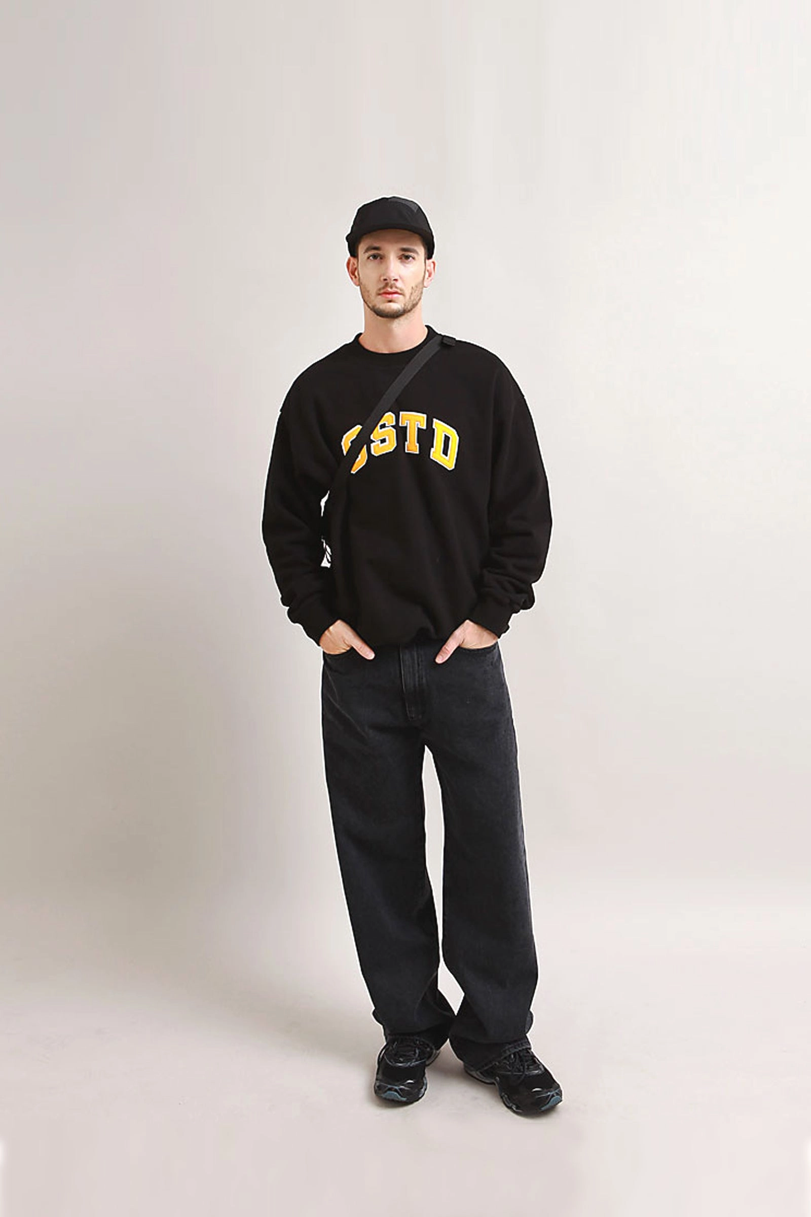 Flexible Design Fit Resilient Stretch Fabric Outstanding & Co. - OSTD Collegiate Sweatshirt - Black