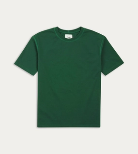 Forest Green Cotton Crew Neck Hiking T-Shirt Summer Style Timeless Style