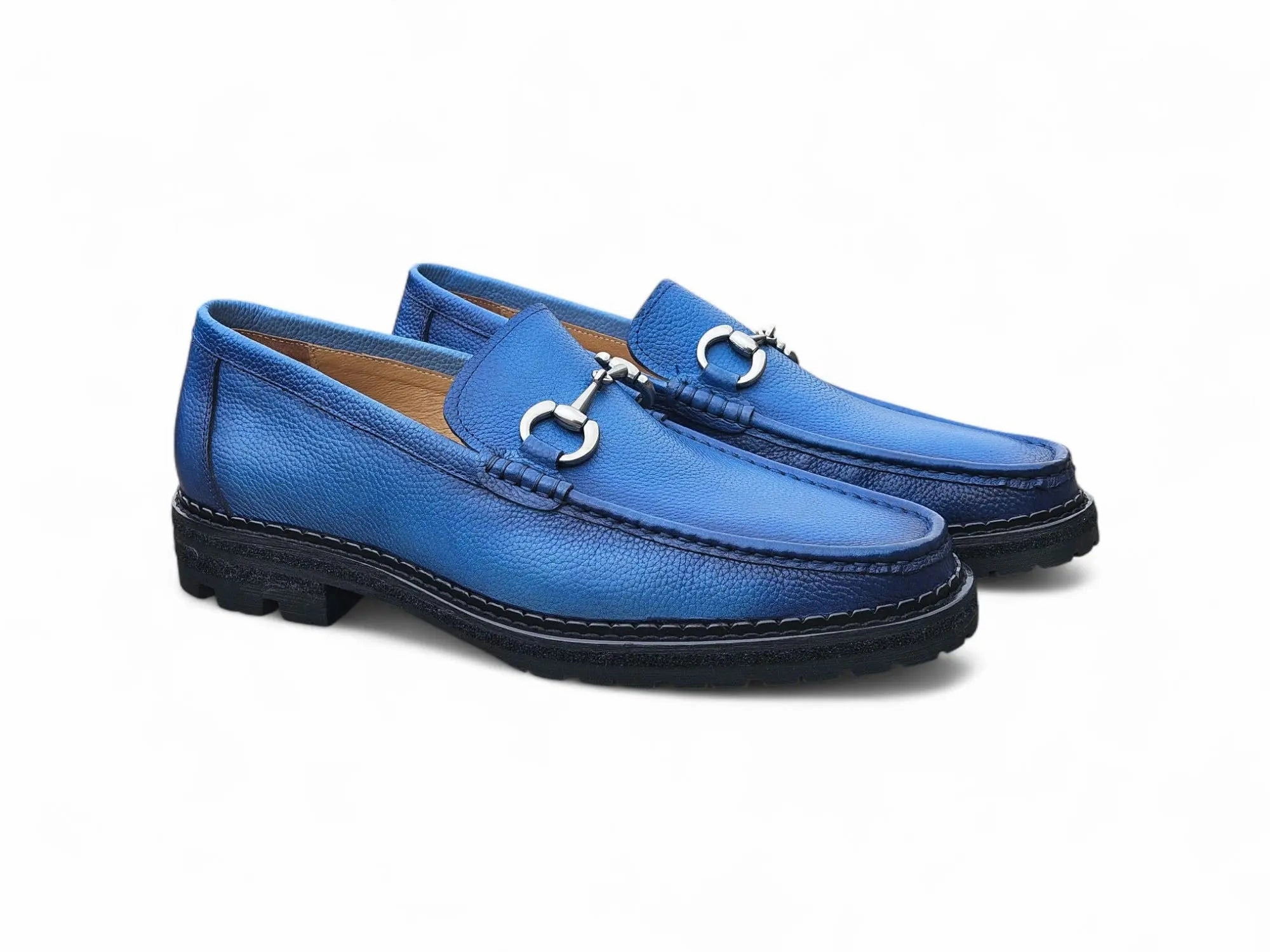 Horsebit Loafer Lug Sole Retro Style Grass Lane