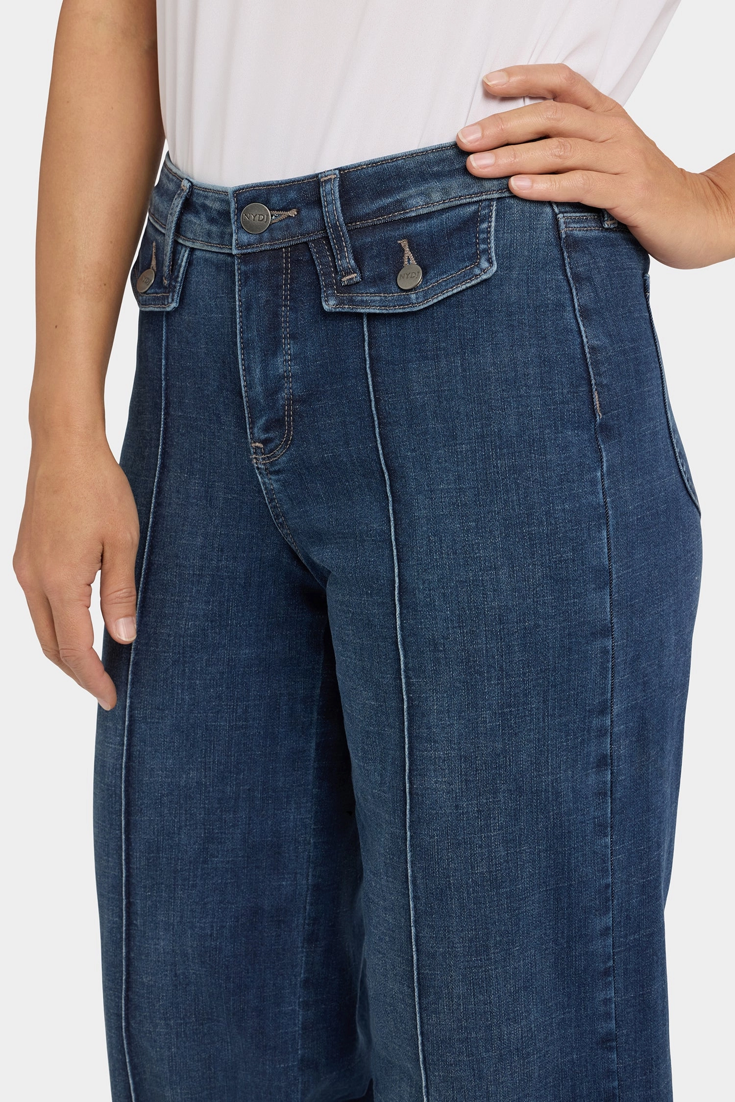 Subtle Palette Teresa Wide Leg Jeans - Louvre Sapphire