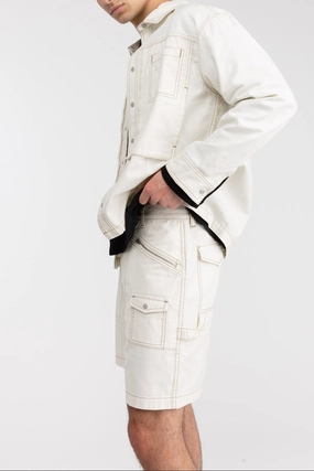 COTTON-TWILL CARGO SHORT Sport Flex Flexible Mobility