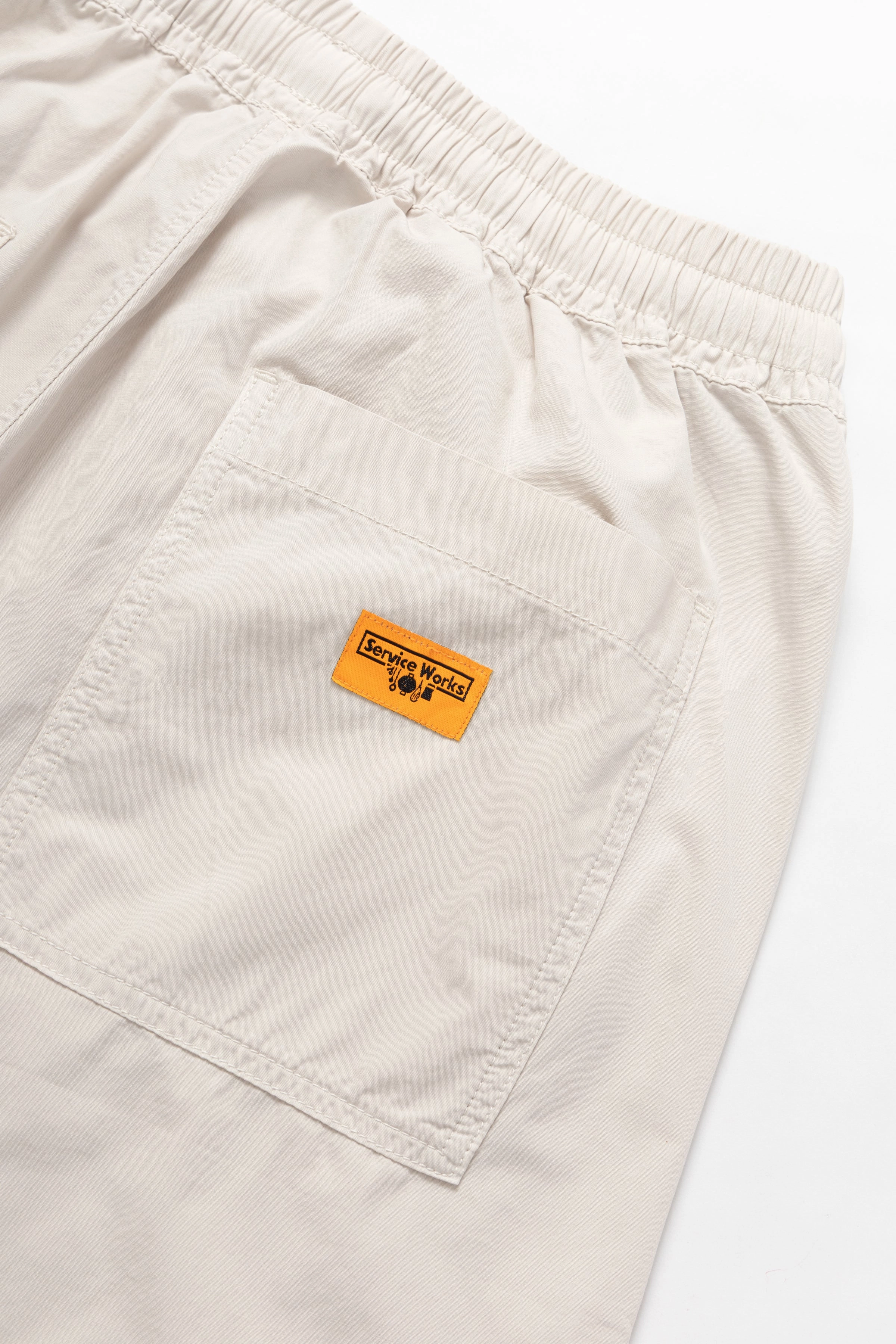Eco Friendly Fabric Service Works - Poplin Chef Shorts - Salt