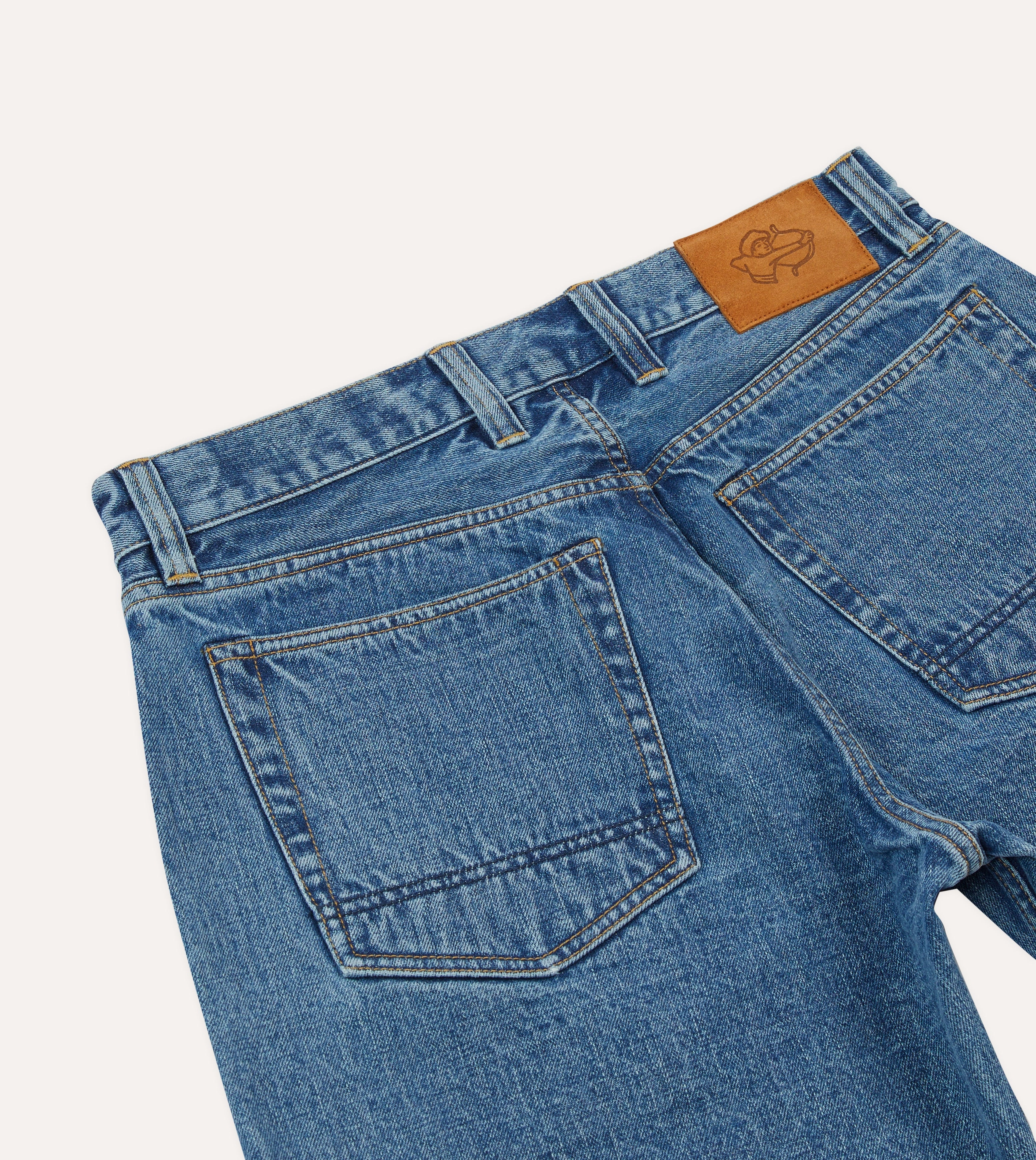 Stone Wash 12.7oz Selvedge Denim Five-Pocket Shorts Classic Appeal Stay Cool Technology
