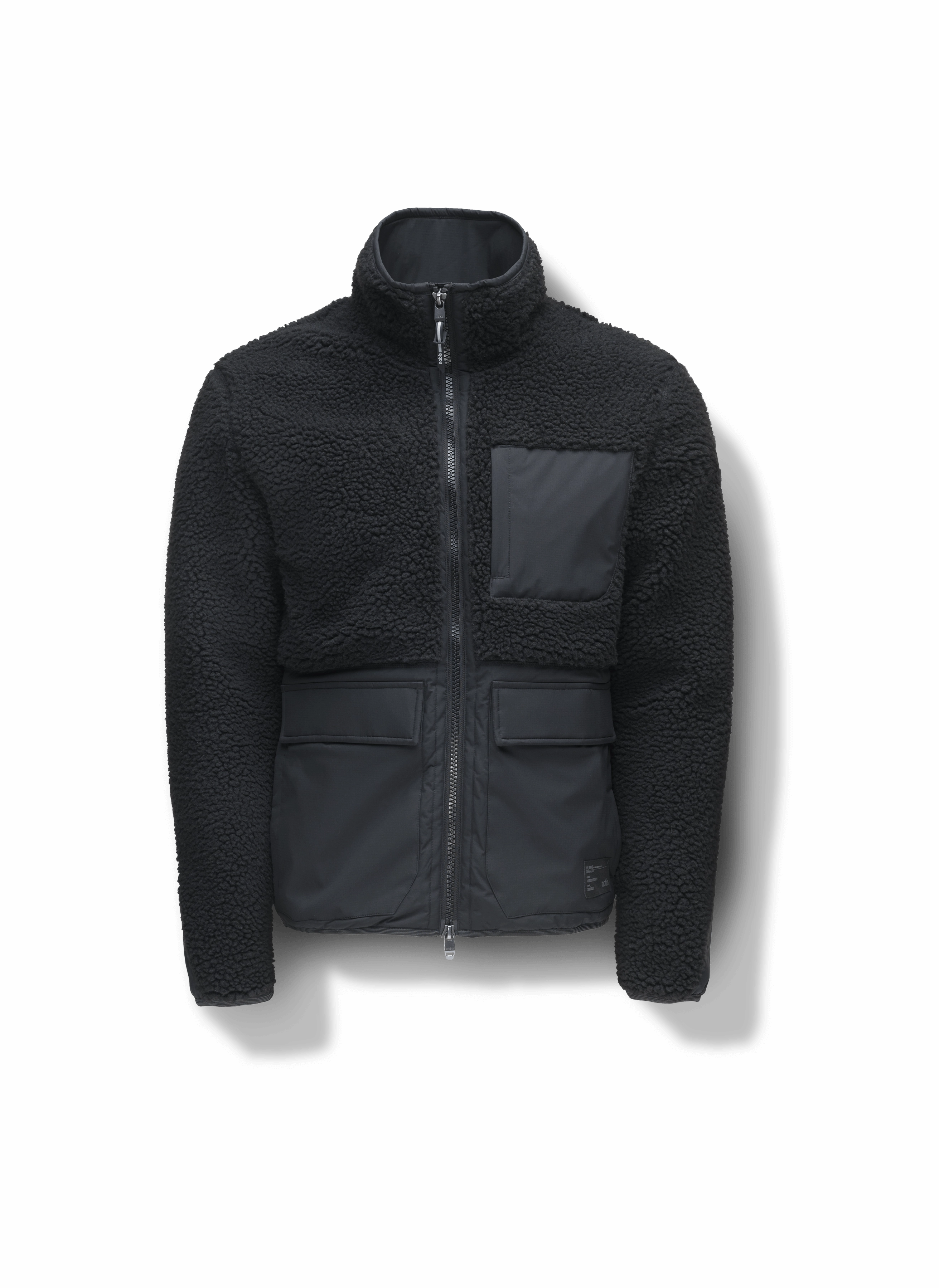 Kepler Men's Berber Zip Front Sweater WaterResistantFabric