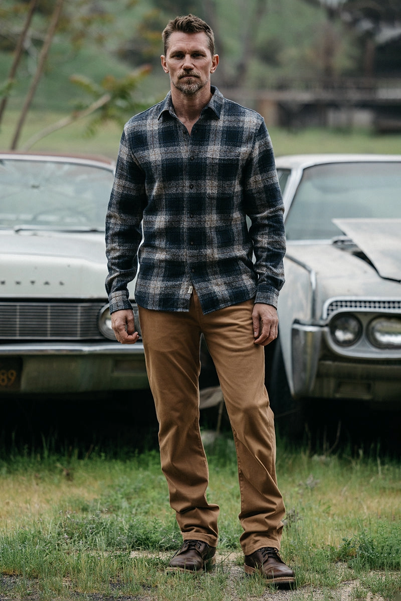 Ventilated Back Premium Style The Ripper Triple Twisted Plaid - Midnight Frost