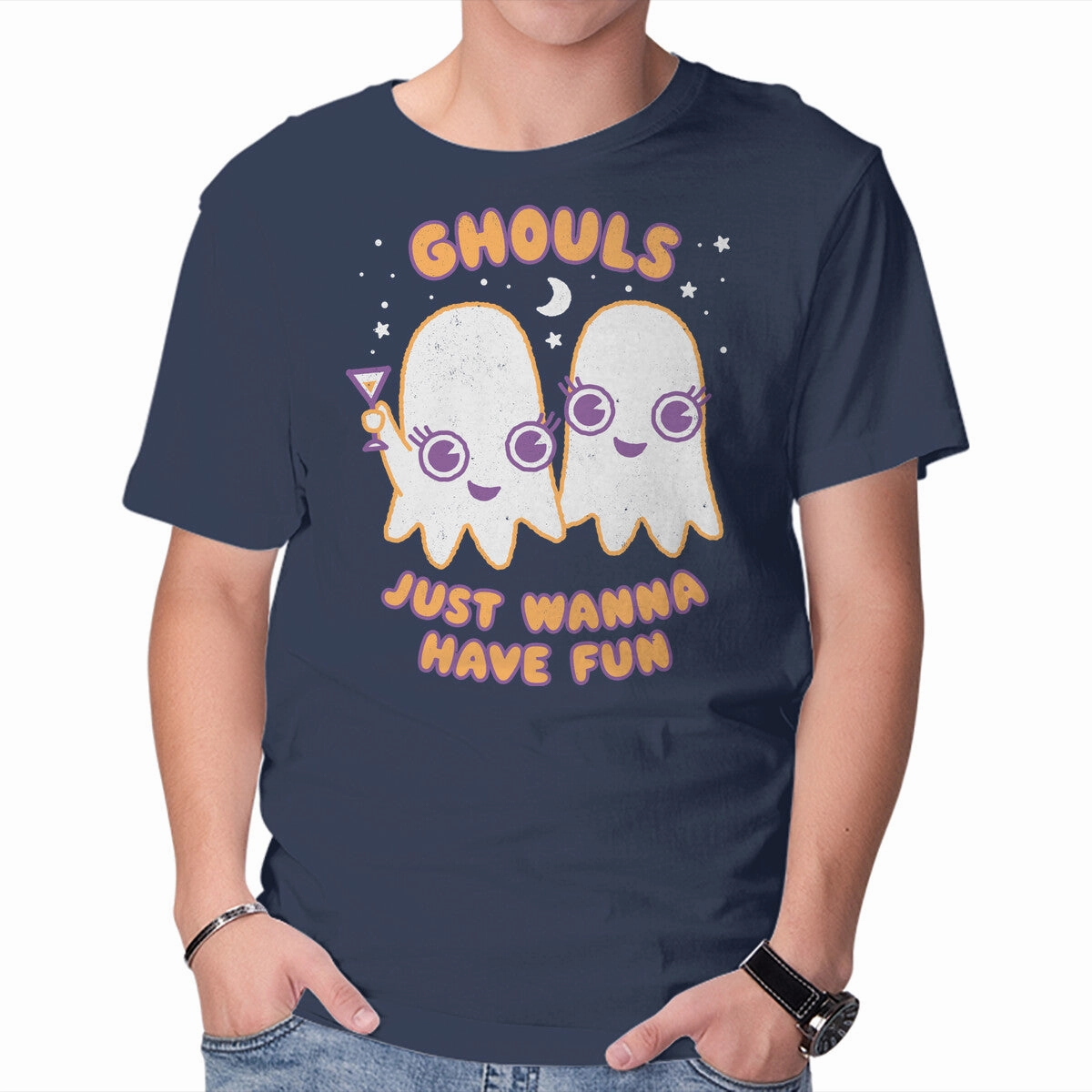 Wicking Interlock Knit ZeroDistressFinish Ghouls Just Wanna Have Fun