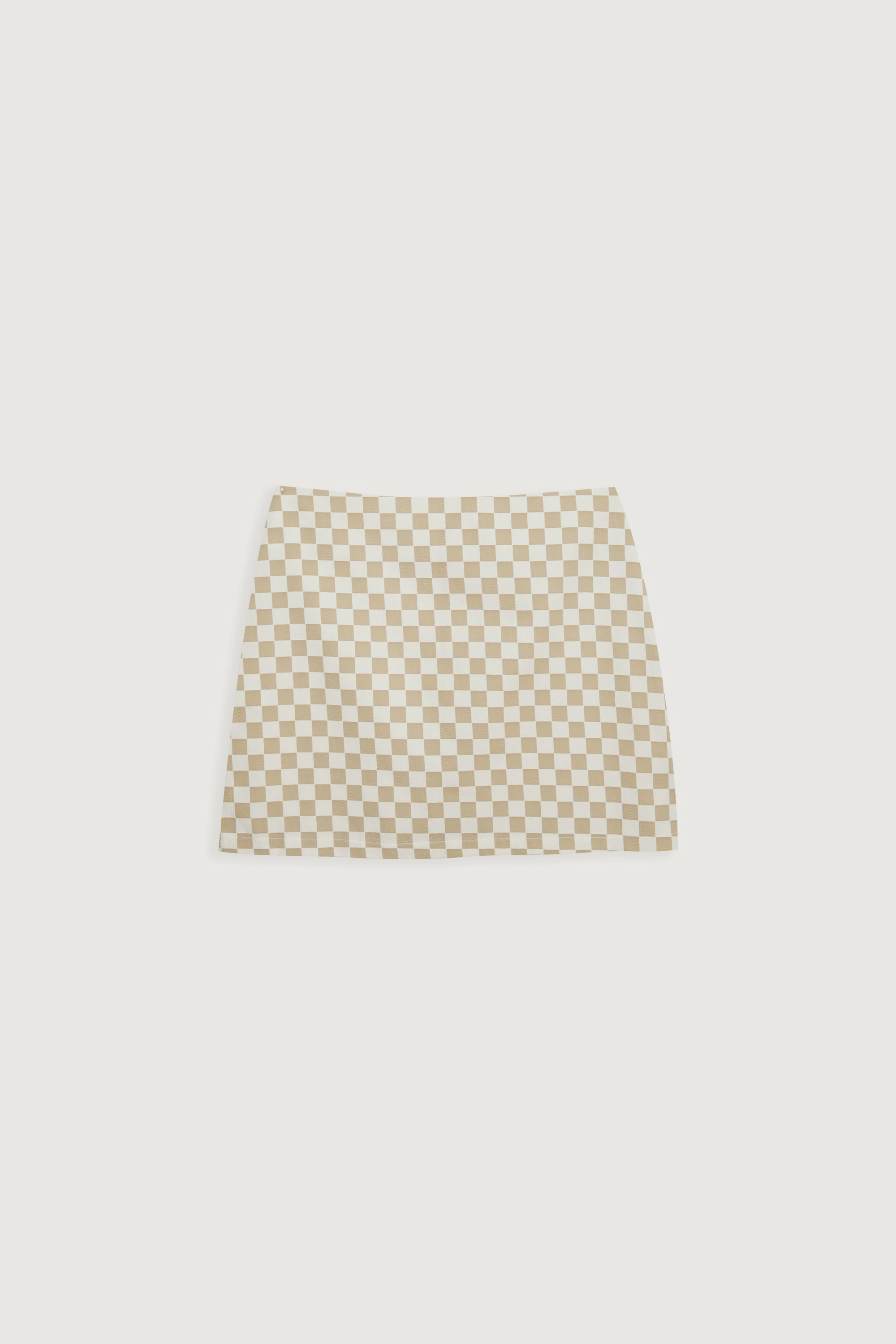 Maximalist look Relaxed Motion GINGHAM MINI SKIRT