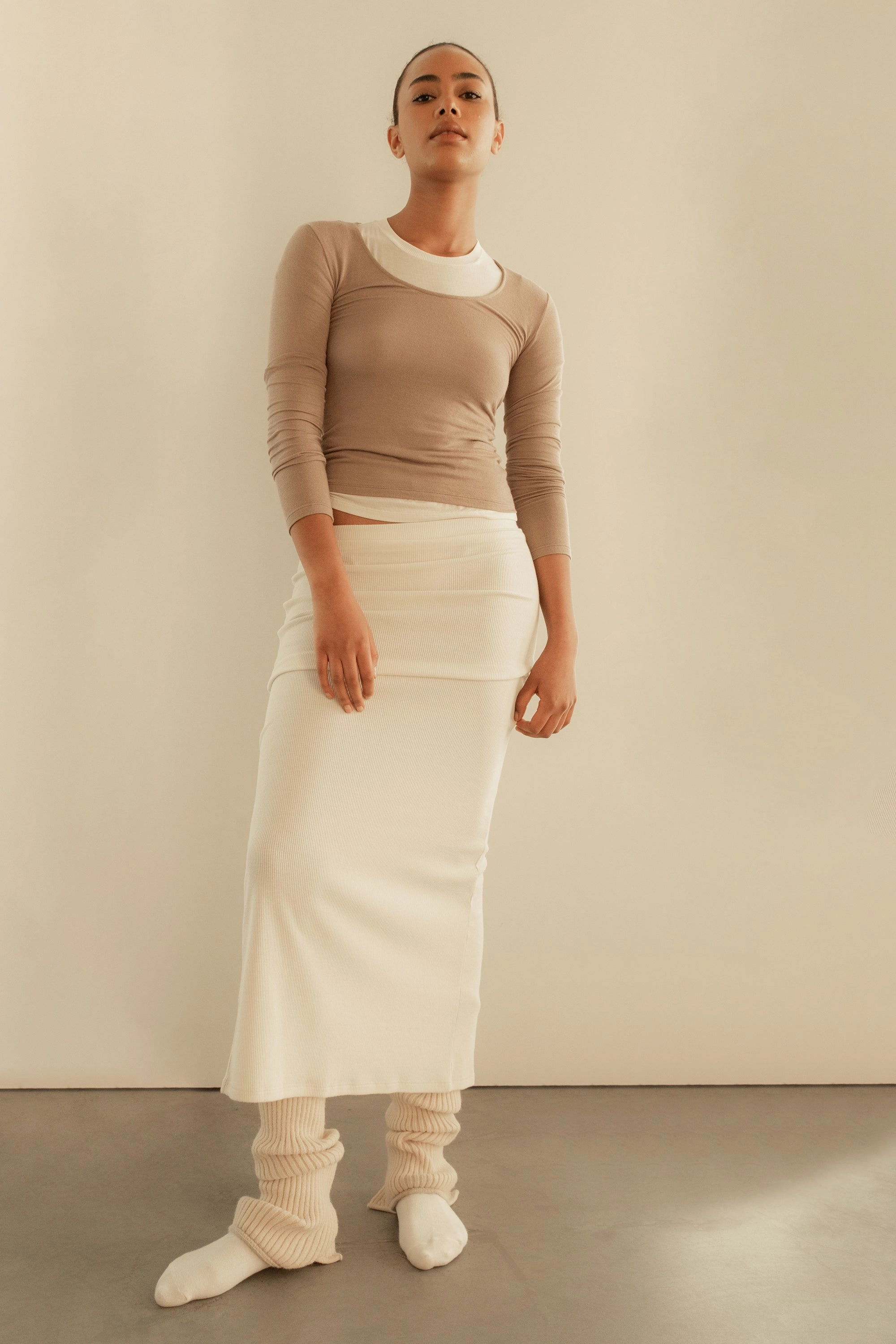 KNIT MAXI SKIRT Smart Look Everyday Comfort