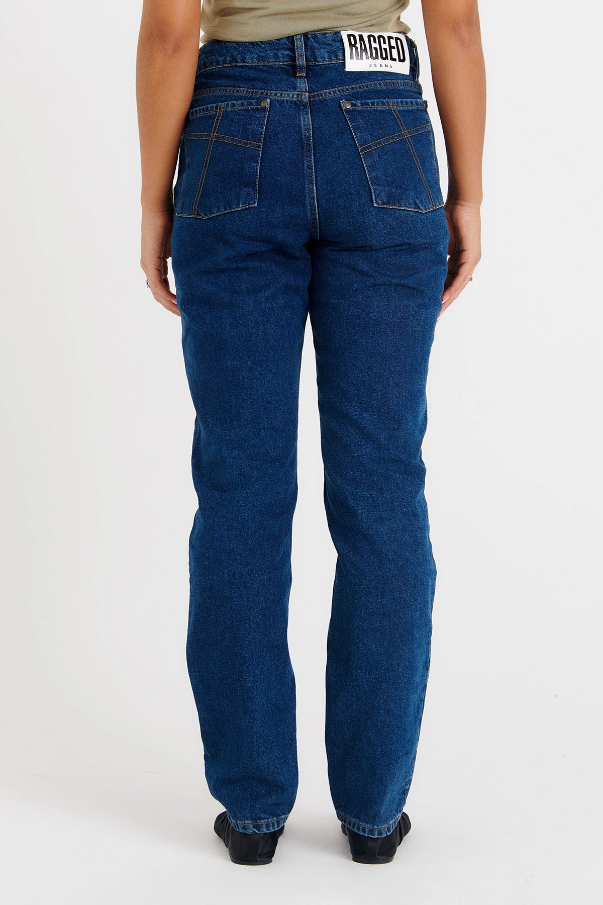 Reliable Basic Fashion Forward Organic Cougar Mom Jeans Indigo