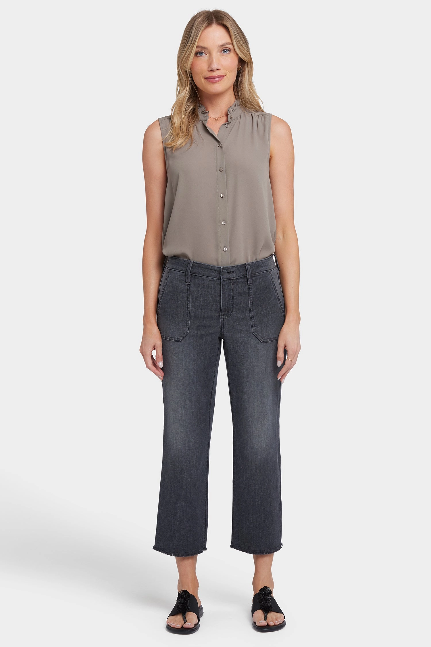 Casual Classic Casual Chic Relaxed Piper Crop Jeans In Petite - Castile Dream