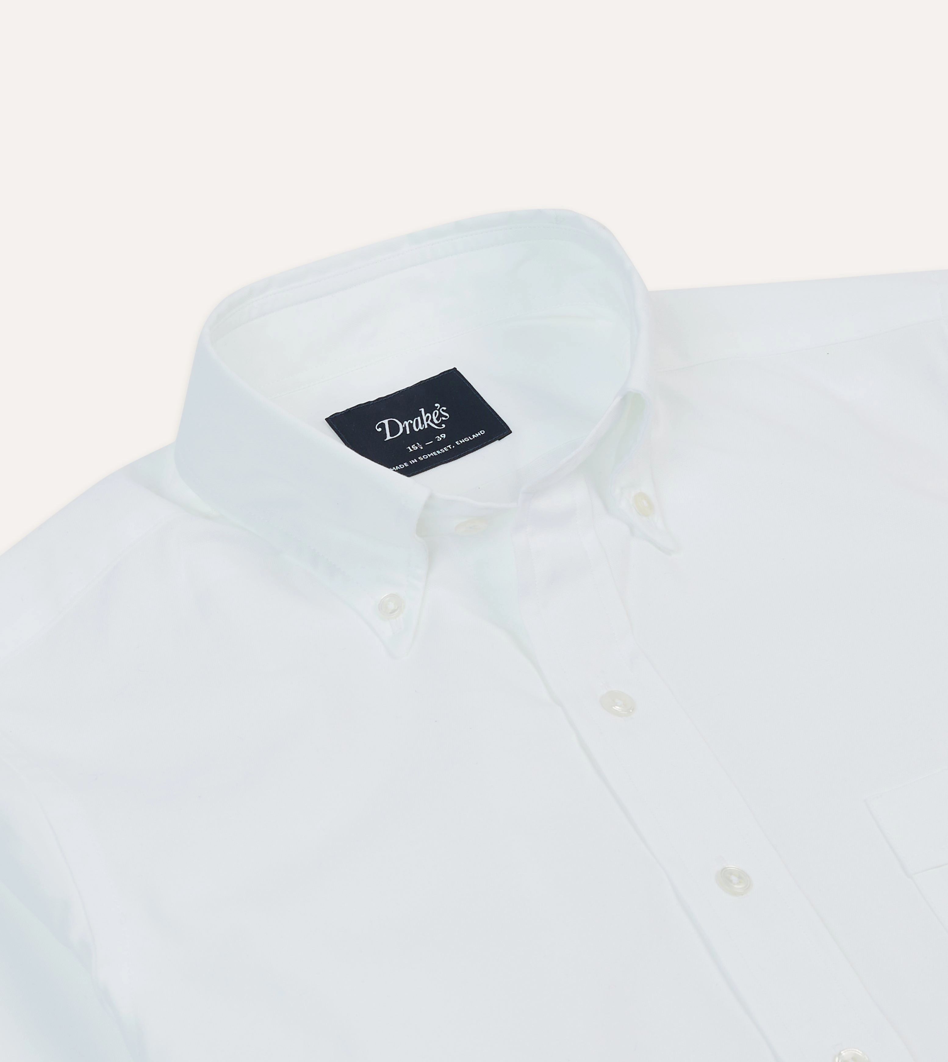 Holiday Style Eco Friendly Dye White Pinpoint Oxford Cotton Cloth Button-Down Shirt