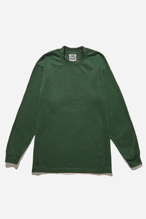 Outdoor Essentials Pro Club - Heavyweight Long Sleeve T-Shirt - Forest Green
