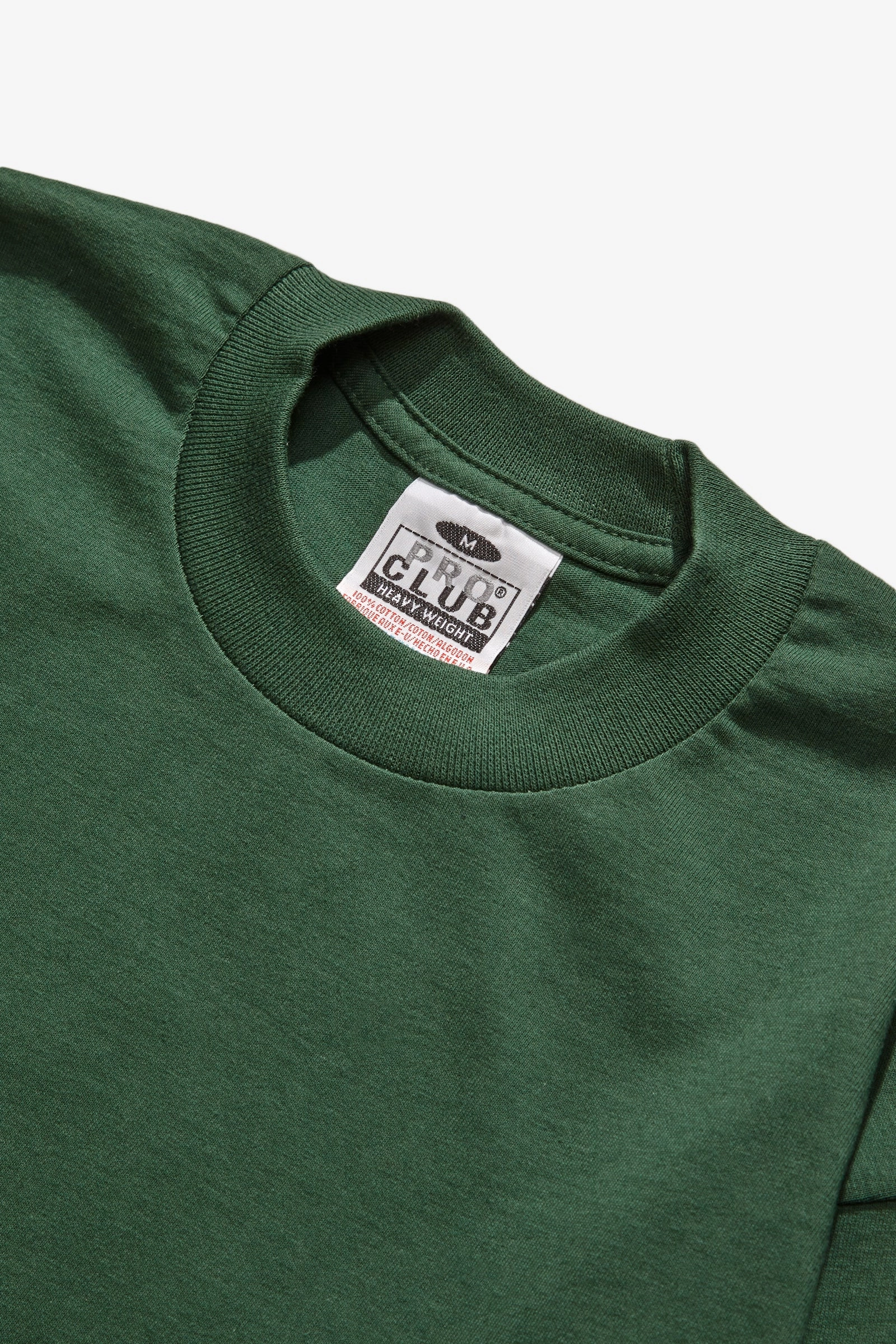 FlexibleCollarOptions Pro Club - Heavyweight Long Sleeve T-Shirt - Forest Green