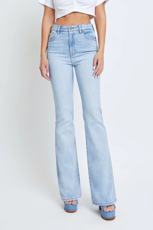 Hidden Jeans Happi Light Wash Classic 34 In Inseam Flare Artist Vibe Comfy Modern Attire