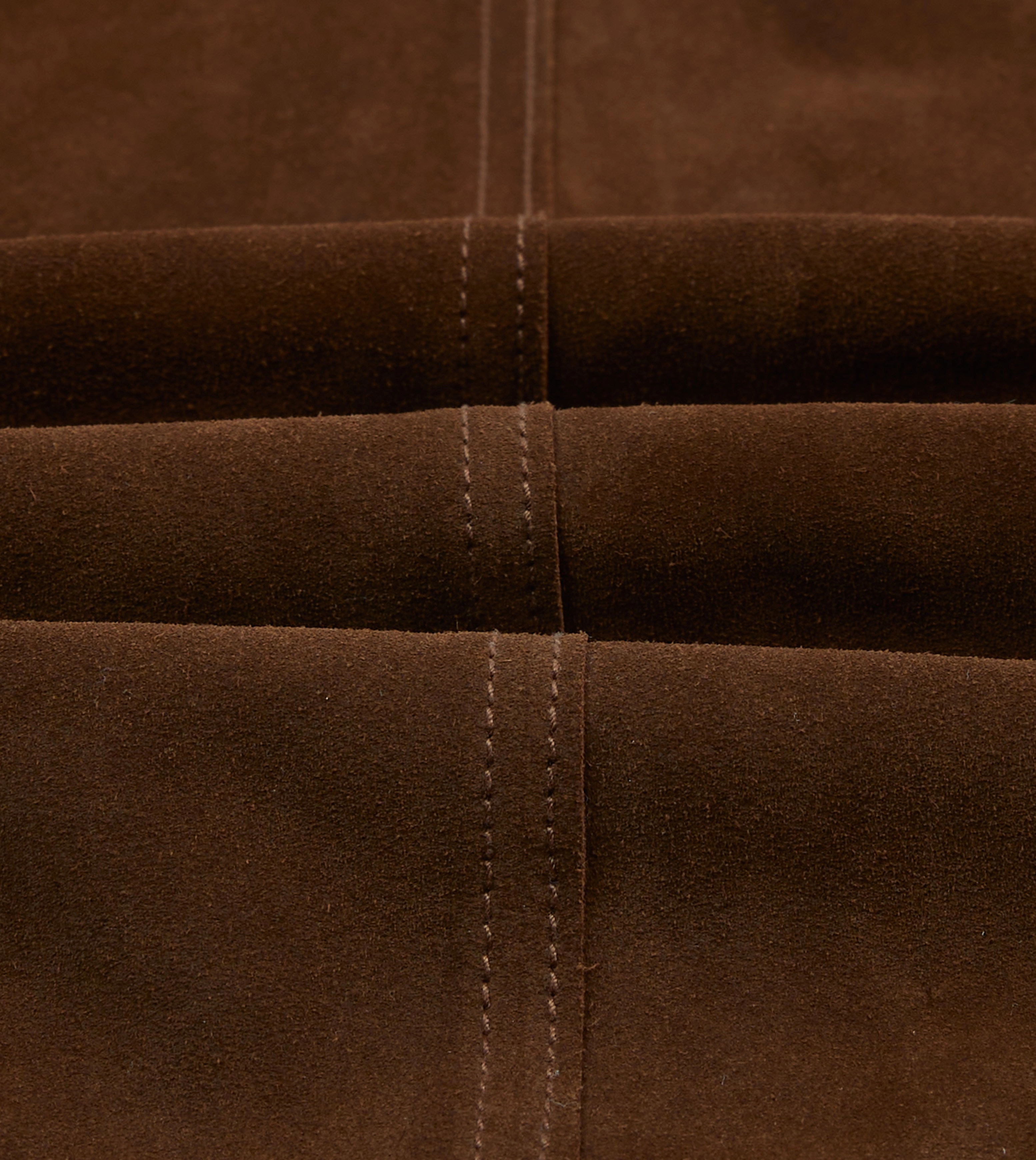 Workwear Essential Brown Roughout Suede Overshirt