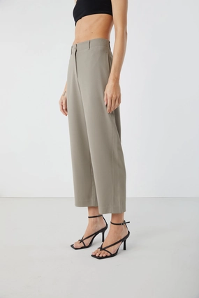 Erasable Logo Patch HIGH WAISTED CROPPED PANT