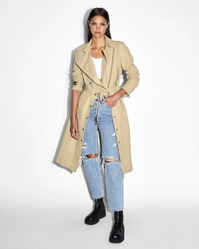 Extra Layer Piece Thick Fabric INCOGNITO BIKER/TRENCH KHAKI