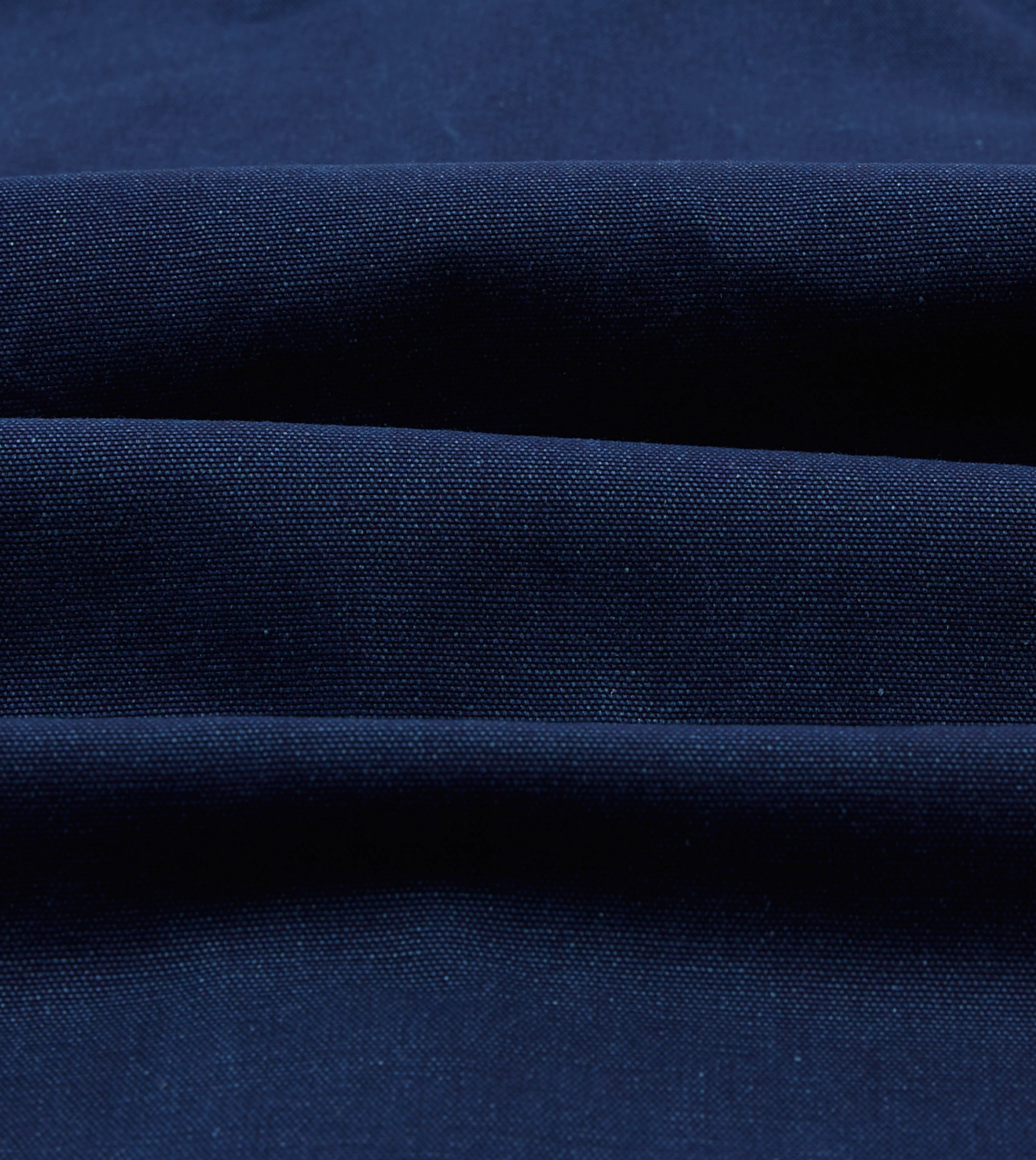 Indigo Canvas Two-Pocket Western Shirt Casual Comfort Reinforced Shoulders