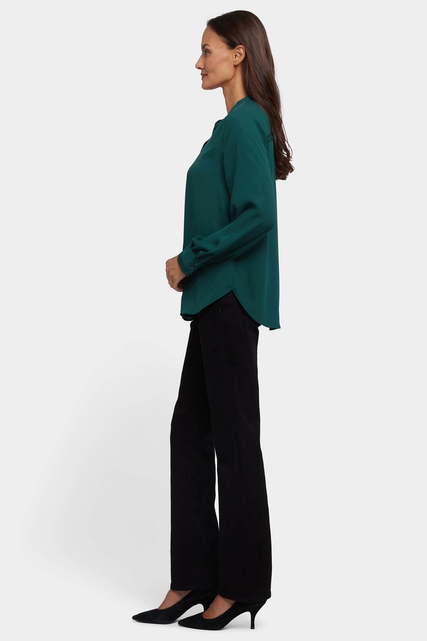 Lakeside Relaxation Janie Blouse - Pine Forest