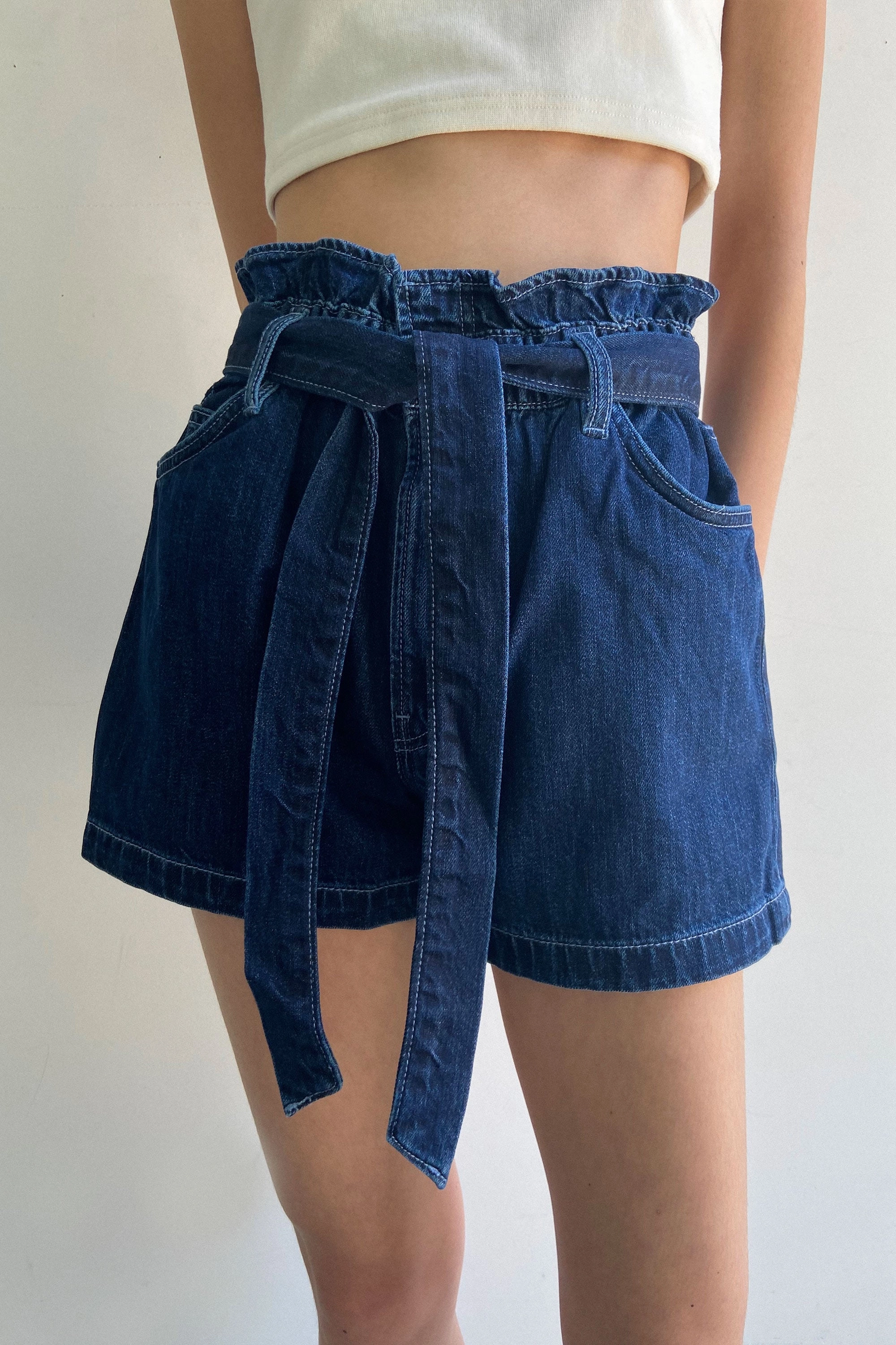 Athletic Design JEAN PAPERBAG SHORT