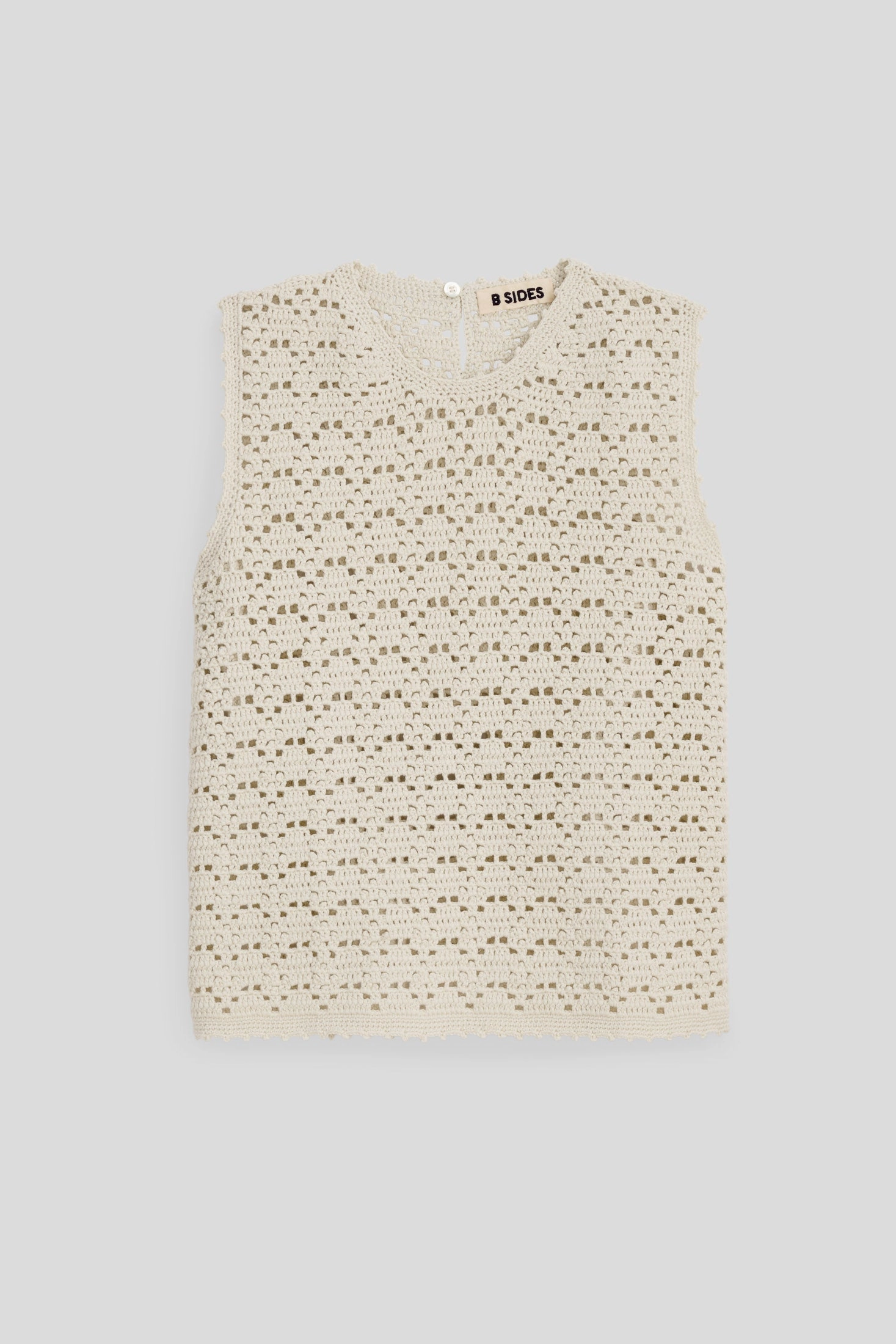 Joy Crochet Shell Ecr?? Essential Fashion Zero Waste Production