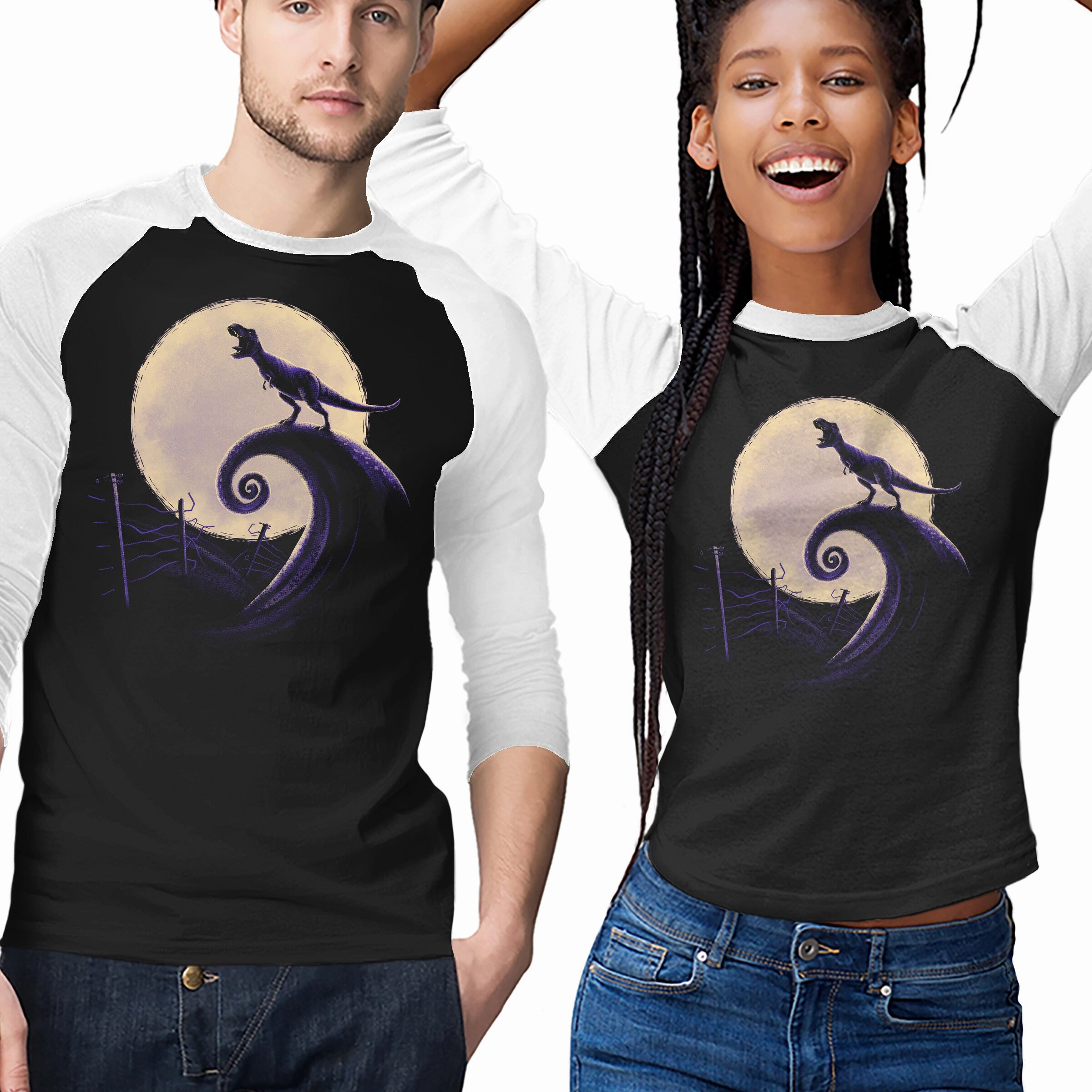 Sleek Waist Durable Ribbed Hem Jurassic Nightmare