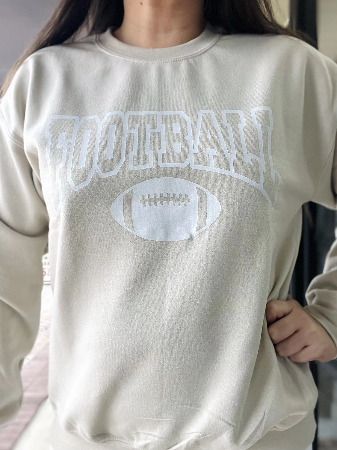 Football Crew Sweatshirt short sleeves