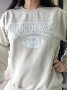 Football Crew Sweatshirt short sleeves