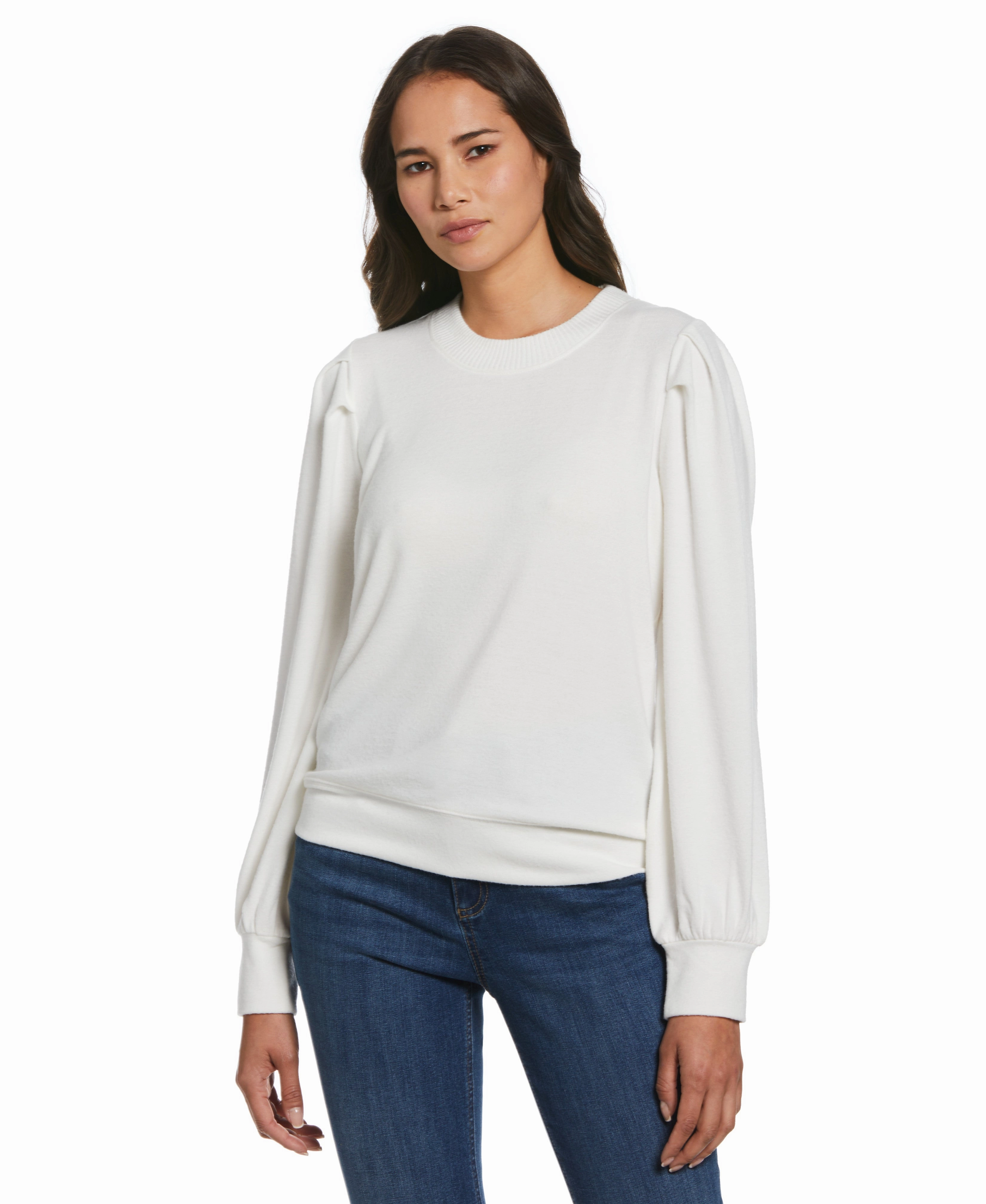 Casual Performance Wear Versatile Stretch Pleat Sleeve Knit Shirt