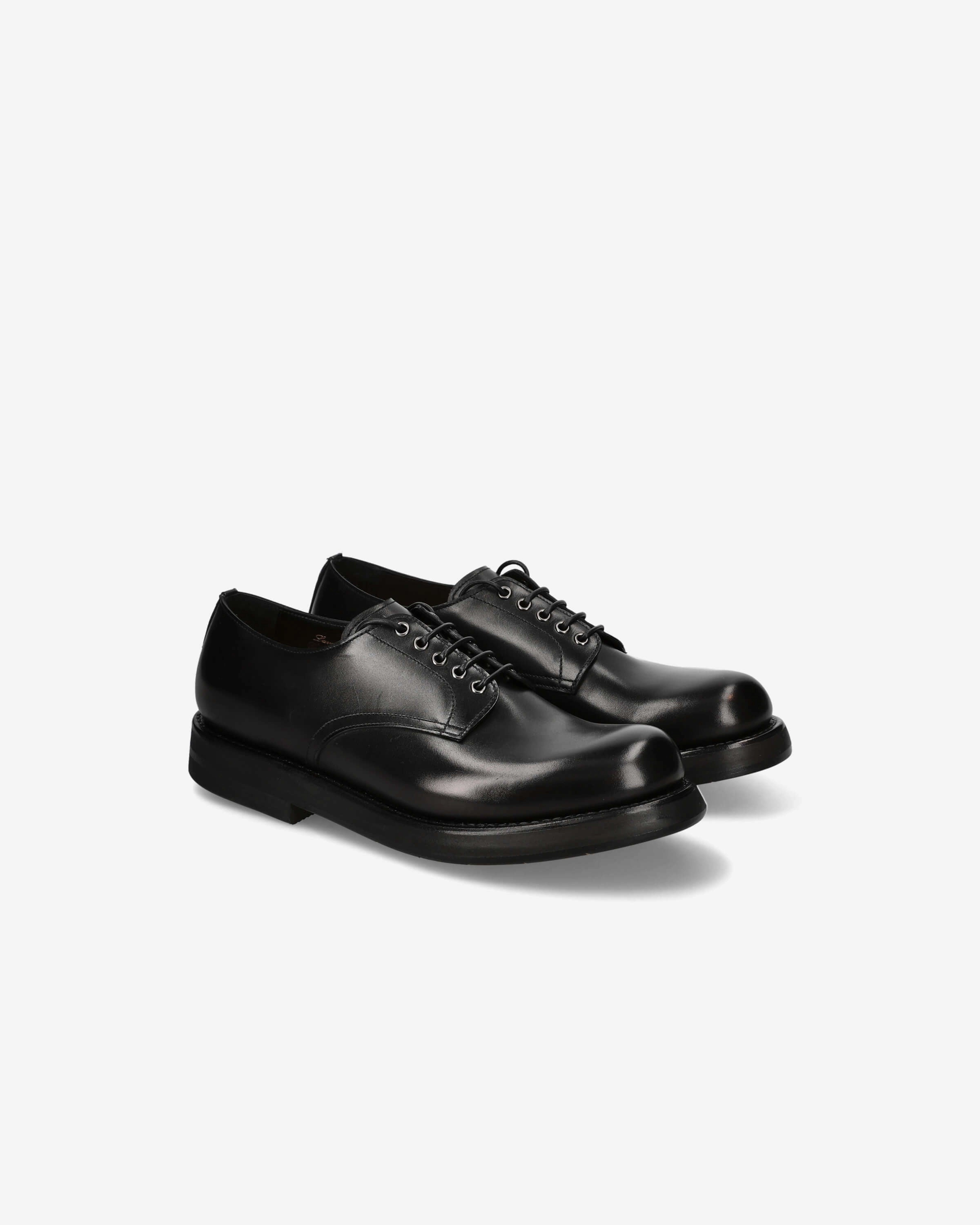Lace-up Shoes 32200A Calfskin Box Nero relaxed shape
