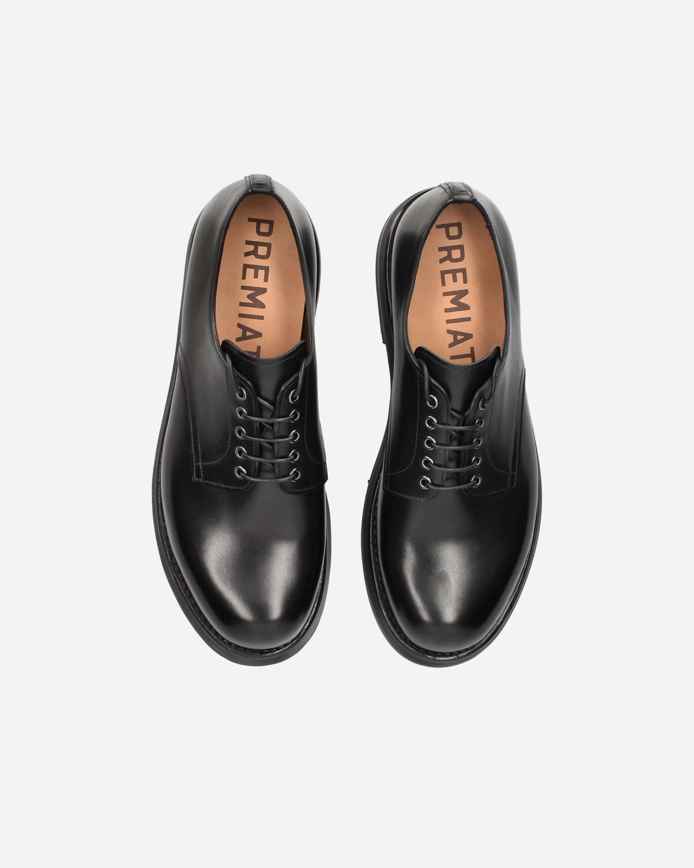 Lace-up Shoes 32200A Calfskin Box Nero Agile Form All Around