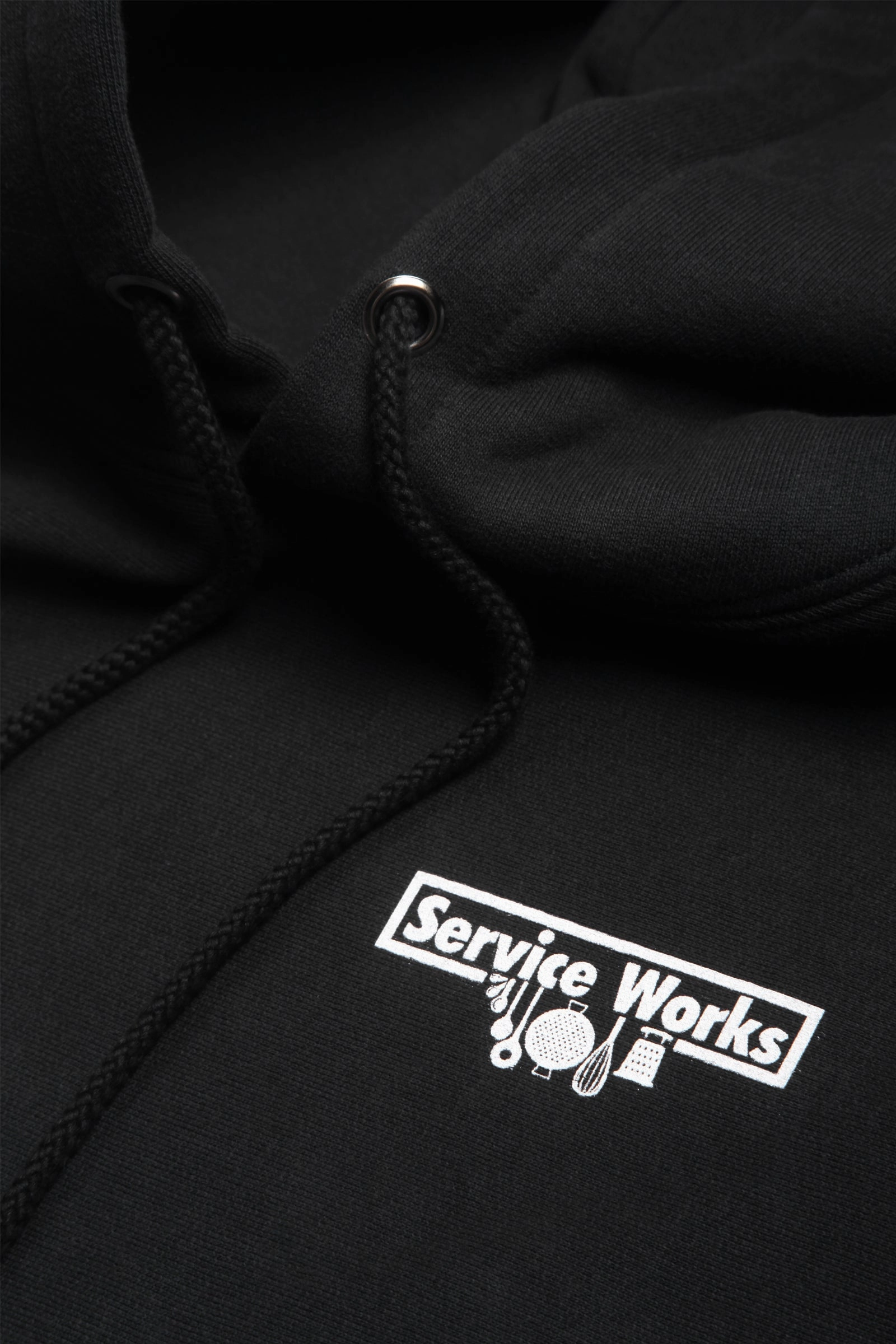 Service Works - Heavyweight Logo Hoodie - Black Chill Vibe