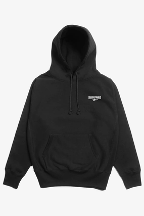 Layer Ready Fit Basic Layer Service Works - Heavyweight Logo Hoodie - Black