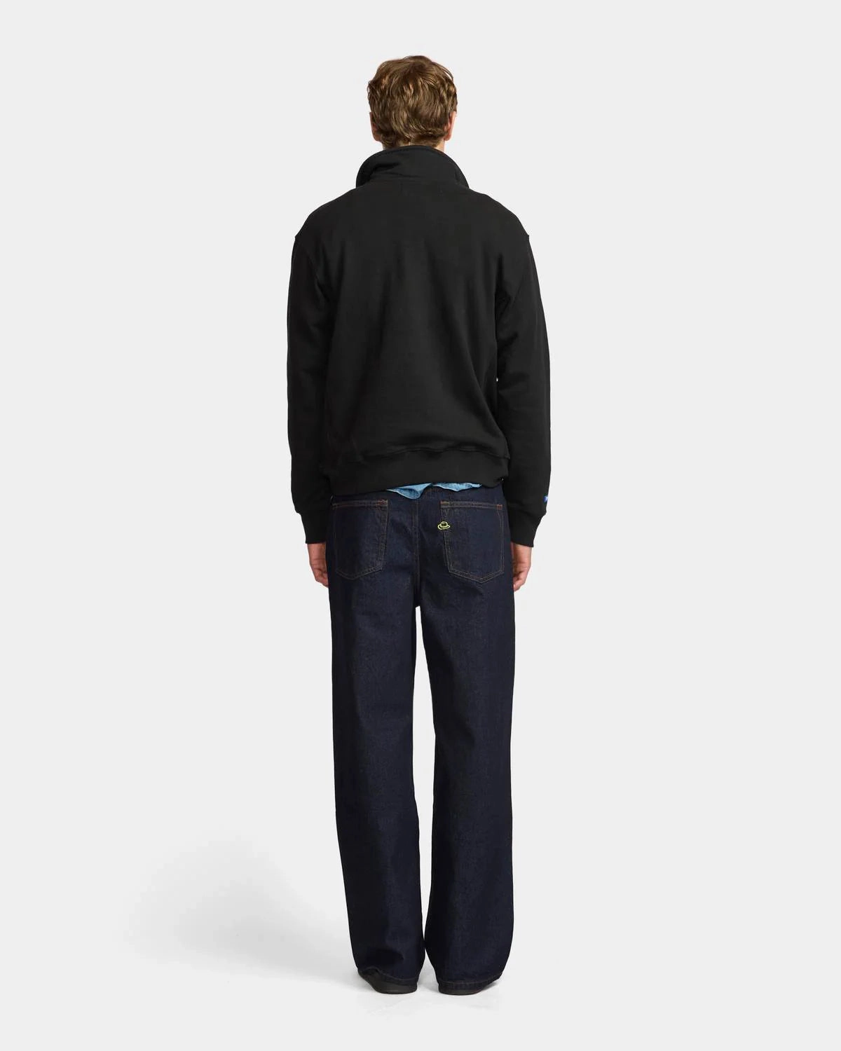 Larriet - Maus 1/4 Zip Fleece - Black Comfortable Knit Comfy Performance