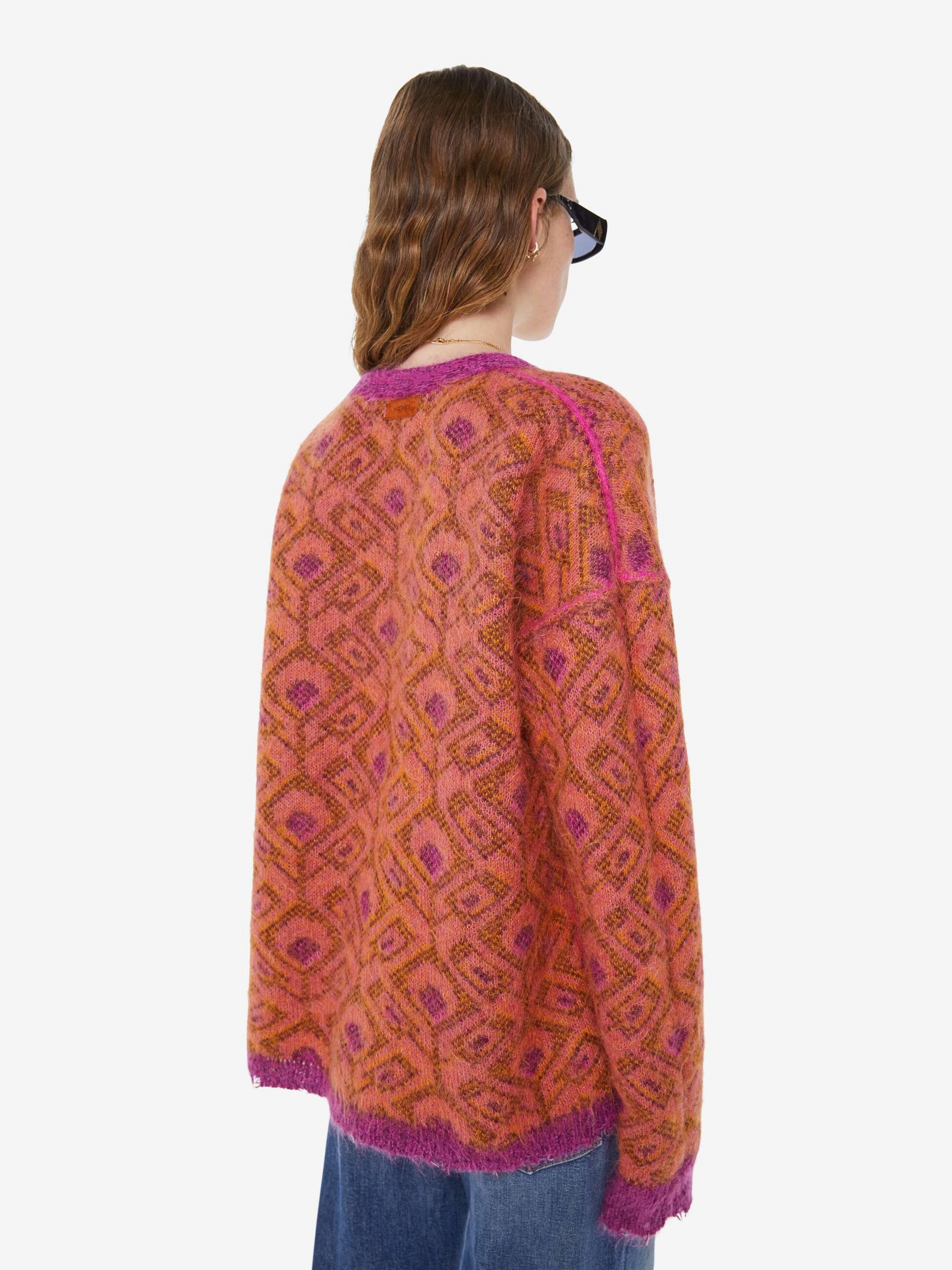 The Double Face Cardigan - Birds Of Paradise Anti Glare Trim