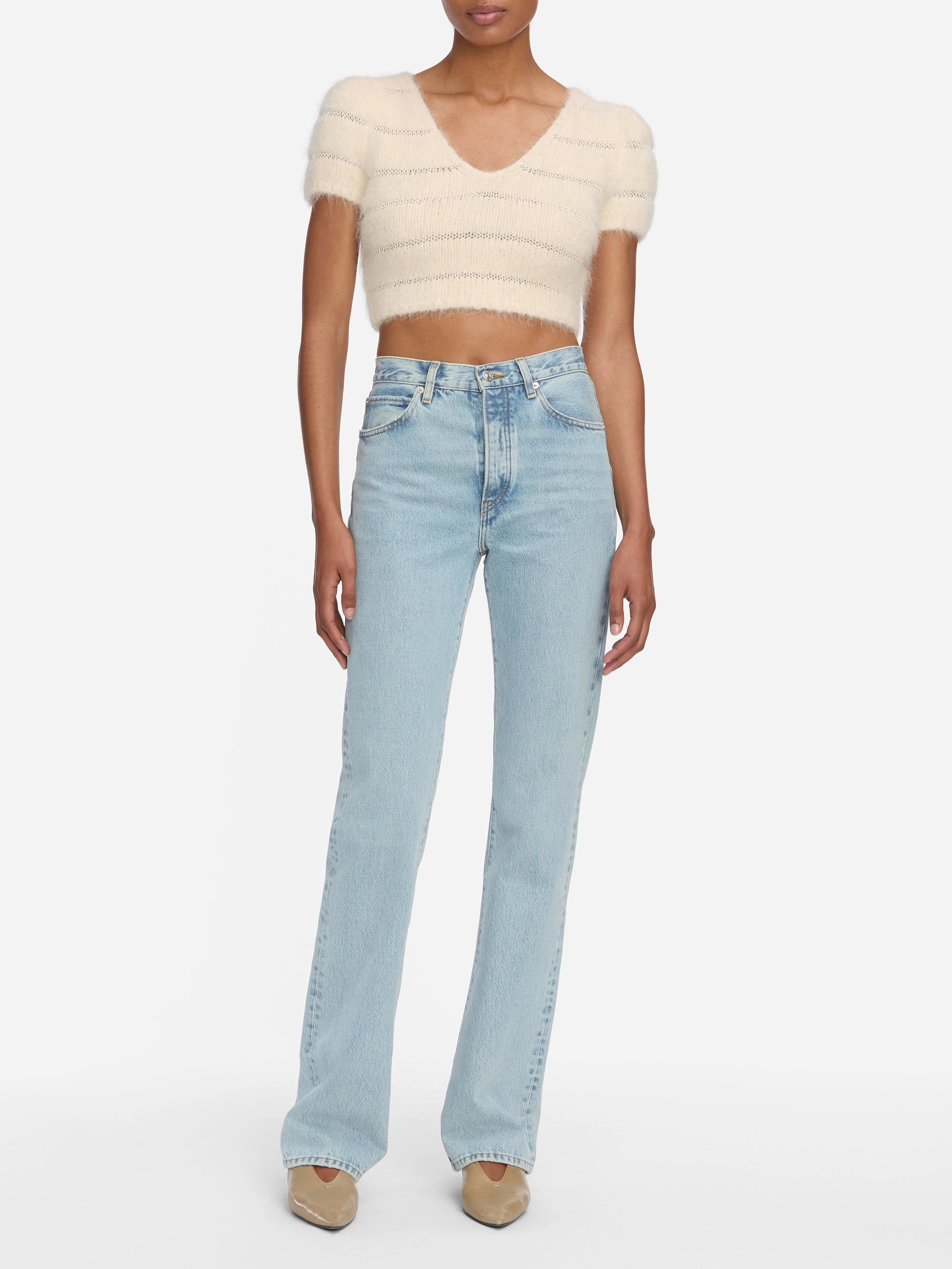 The Cloud Sweater -- Cream Comfort Stretch