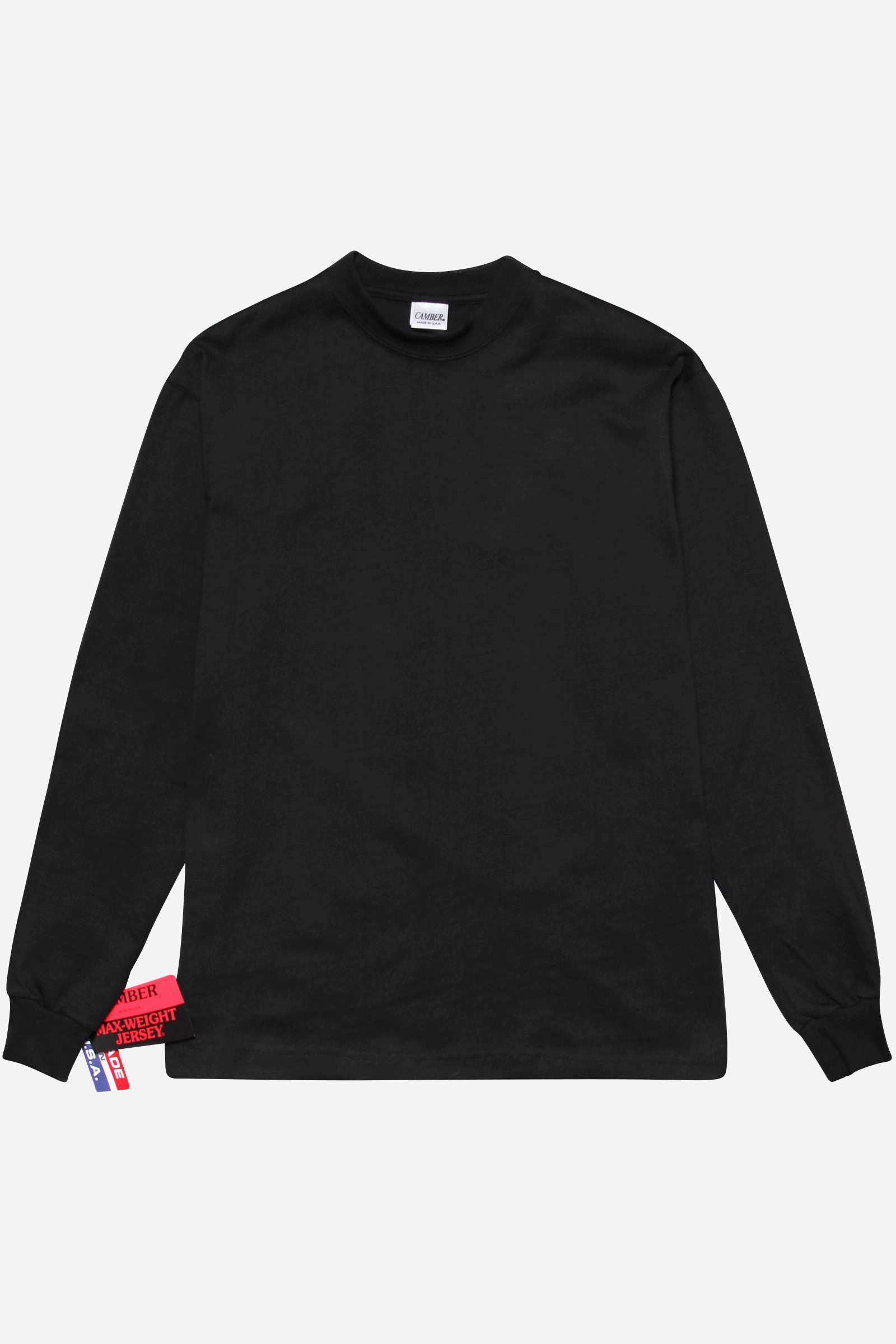 Light Flex Camber USA - 305 Long Sleeve 8oz Tee - Black